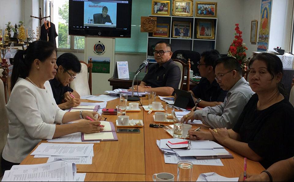 @พช.ยโสธร…เมืองบั้งไฟโก้ แตงโมหวาน..ร่วมประชุมกรมการพัฒนาชุมชน ครั้งที่ 5/2560 ผ่านระบบ video conference
