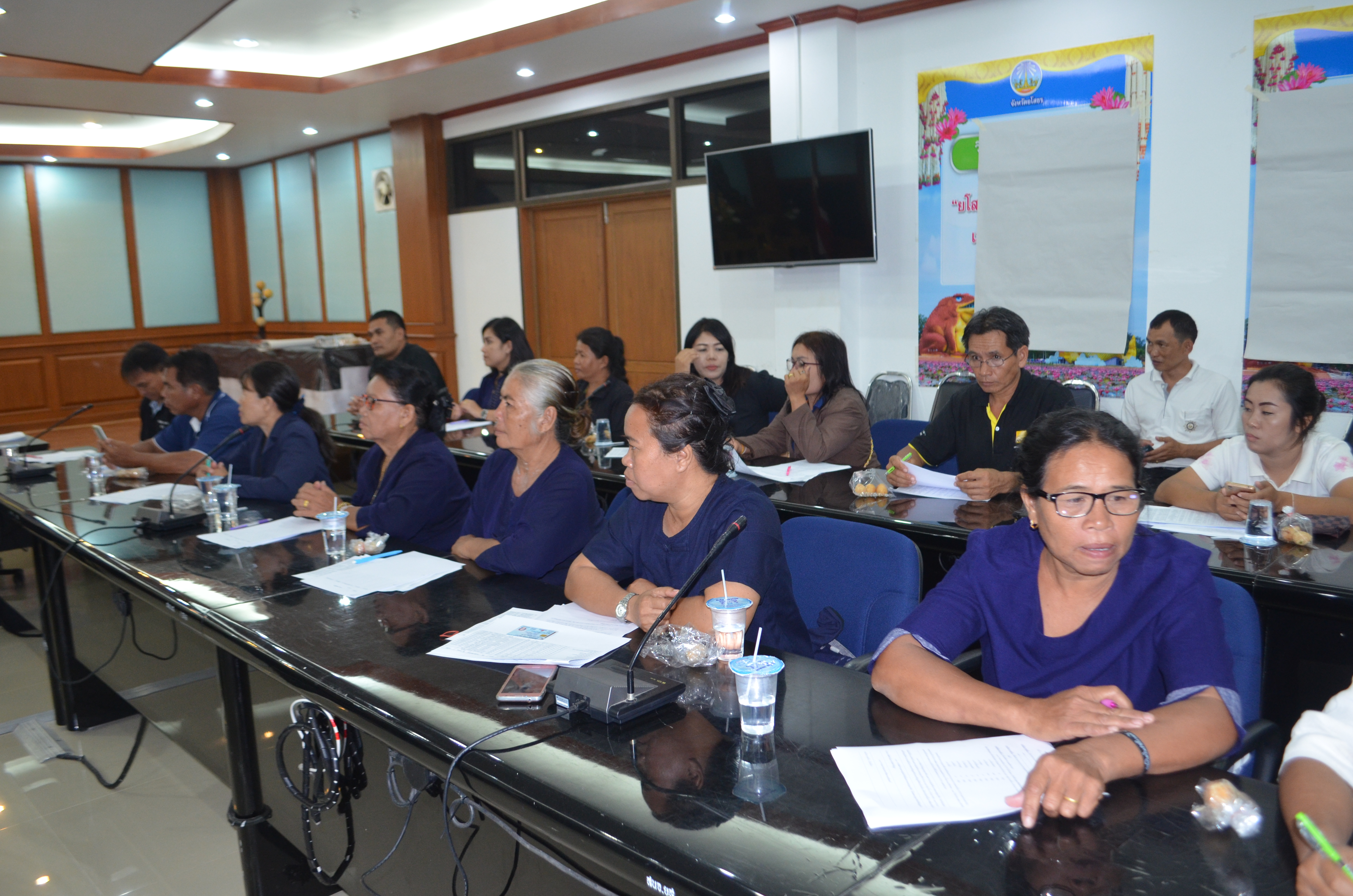 @พช.ยโสธร ประชุมกลุ่มเป้าหมายตามโครงการพัฒนาศักยภาพสู่ความยั่งยืน ปี 2561