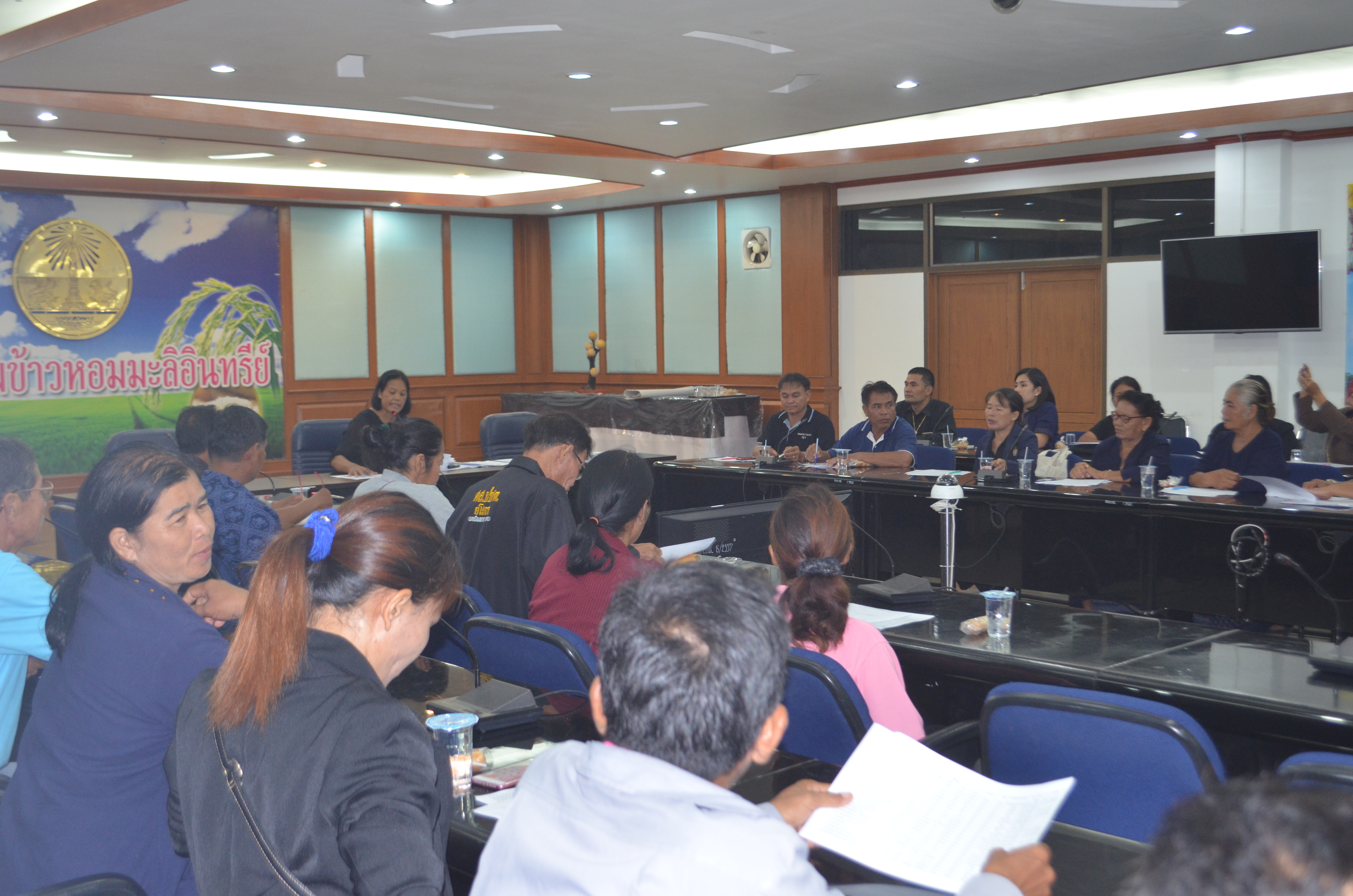 @พช.ยโสธร ประชุมกลุ่มเป้าหมายตามโครงการพัฒนาศักยภาพสู่ความยั่งยืน ปี 2561