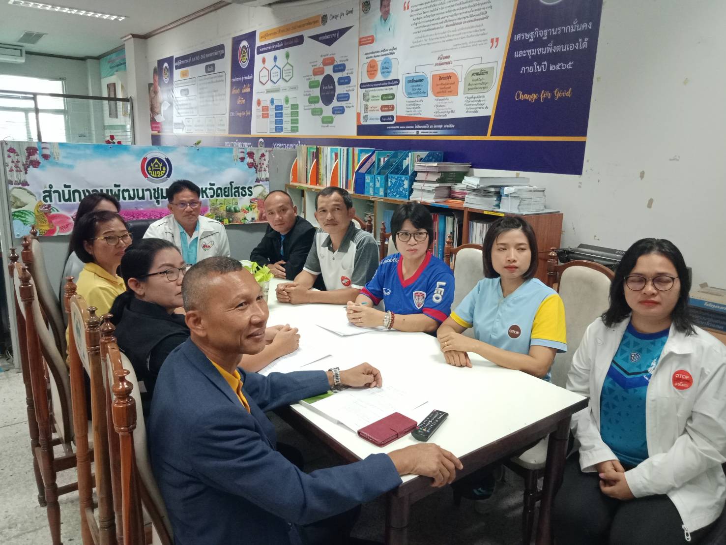 ยโสธร….รับฟังการประชุมกรมการพัฒนาชุมชน ครั้งที่ 1/2563 (ถ่ายทอดผ่าน ระบบ TV พช.)