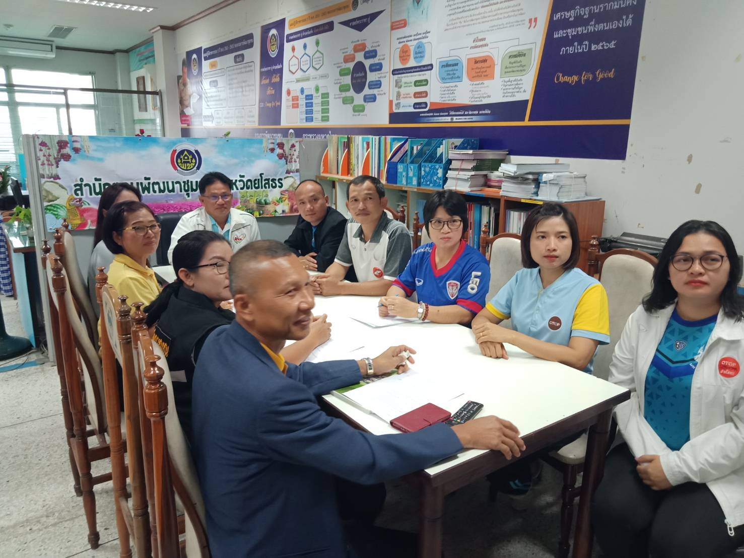 ยโสธร….รับฟังการประชุมกรมการพัฒนาชุมชน ครั้งที่ 1/2563 (ถ่ายทอดผ่าน ระบบ TV พช.)