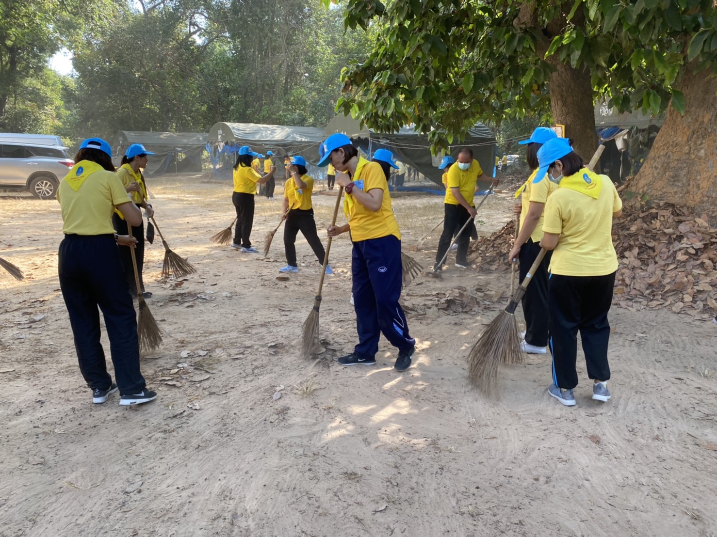 กิจกรรมจิตอาสา เราทำความดีเพื่อชาต ศาสน์ กษัตริย์ ทำความสะอาด