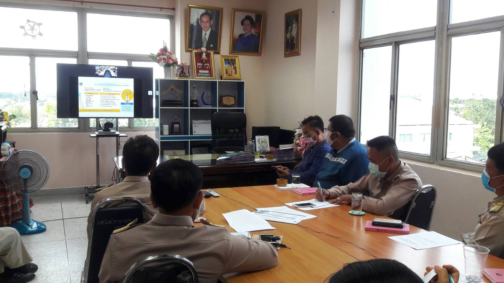 ยโสธร…ขานรับนโยบายอธิบดีโดยการร่วมรับฟังการประชุมผ่านระบบวีดิทัศน์ทางไกล (Video Conference)