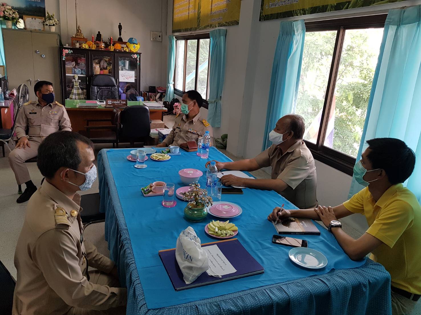 ยโสธร….เยี่ยมให้กำลังใจ เจ้าหน้าที่พัฒนาชุมชนอำเภอคำเขื่อนแก้ว