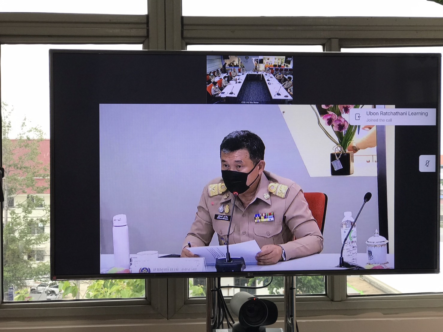 ยโสธร…ขานรับนโยบายอธิบดีโดยการร่วมรับฟังการประชุมผ่านระบบวีดิทัศน์ทางไกล (Video Conference)