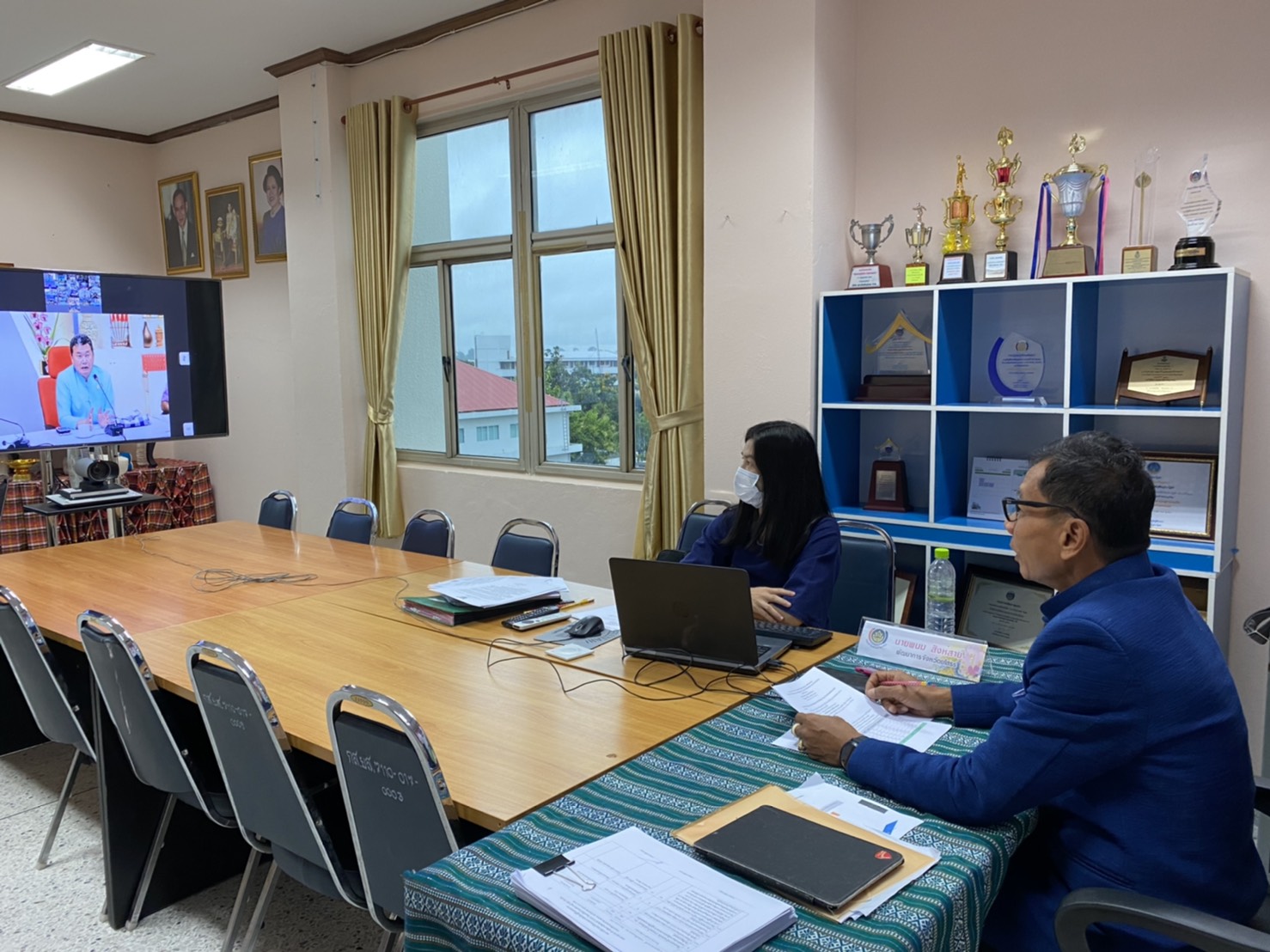 “ยโสธร..ร่วมรับฟังการประชุมเพื่อสนับสนุนการดำเนินงานโครงการการบริหารการจัดเก็บข้อมูลความจำเป็นพื้นฐาน (จปฐ.) ด้วยเครื่องมืออิเล็กทรอนิกส์ ปี 2563 ผ่านระบบวีดิทัศน์ทางไกล (Video Conference)”