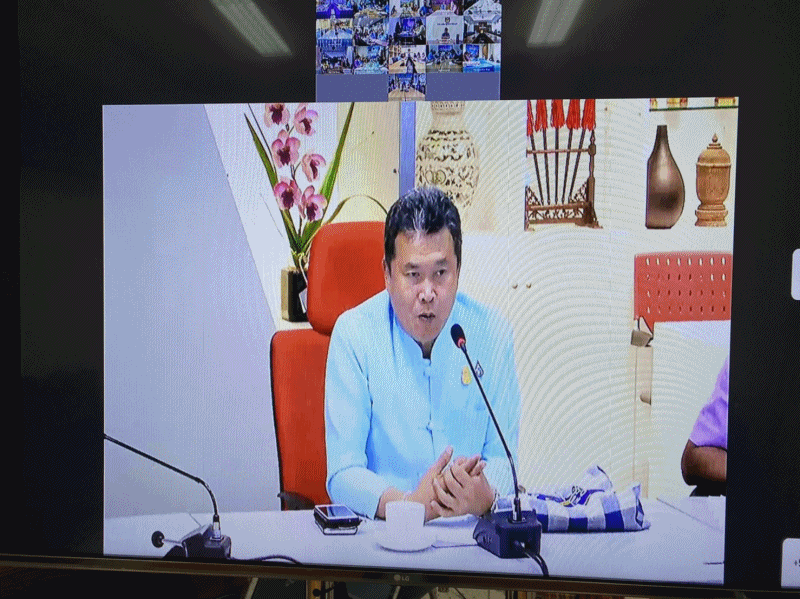 “ยโสธร..ร่วมรับฟังการประชุมเพื่อสนับสนุนการดำเนินงานโครงการการบริหารการจัดเก็บข้อมูลความจำเป็นพื้นฐาน (จปฐ.) ด้วยเครื่องมืออิเล็กทรอนิกส์ ปี 2563 ผ่านระบบวีดิทัศน์ทางไกล (Video Conference)”