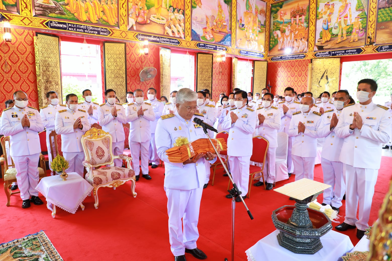 พจ.ยโสธร ร่วมพิธีถวายผ้าพระกฐินพระราชทาน ประจำปี 2563 ณ วัดมหาธาตุ (พระอารามหลวง) ต.ในเมือง อ.เมืองยโสธร จ.ยโสธร