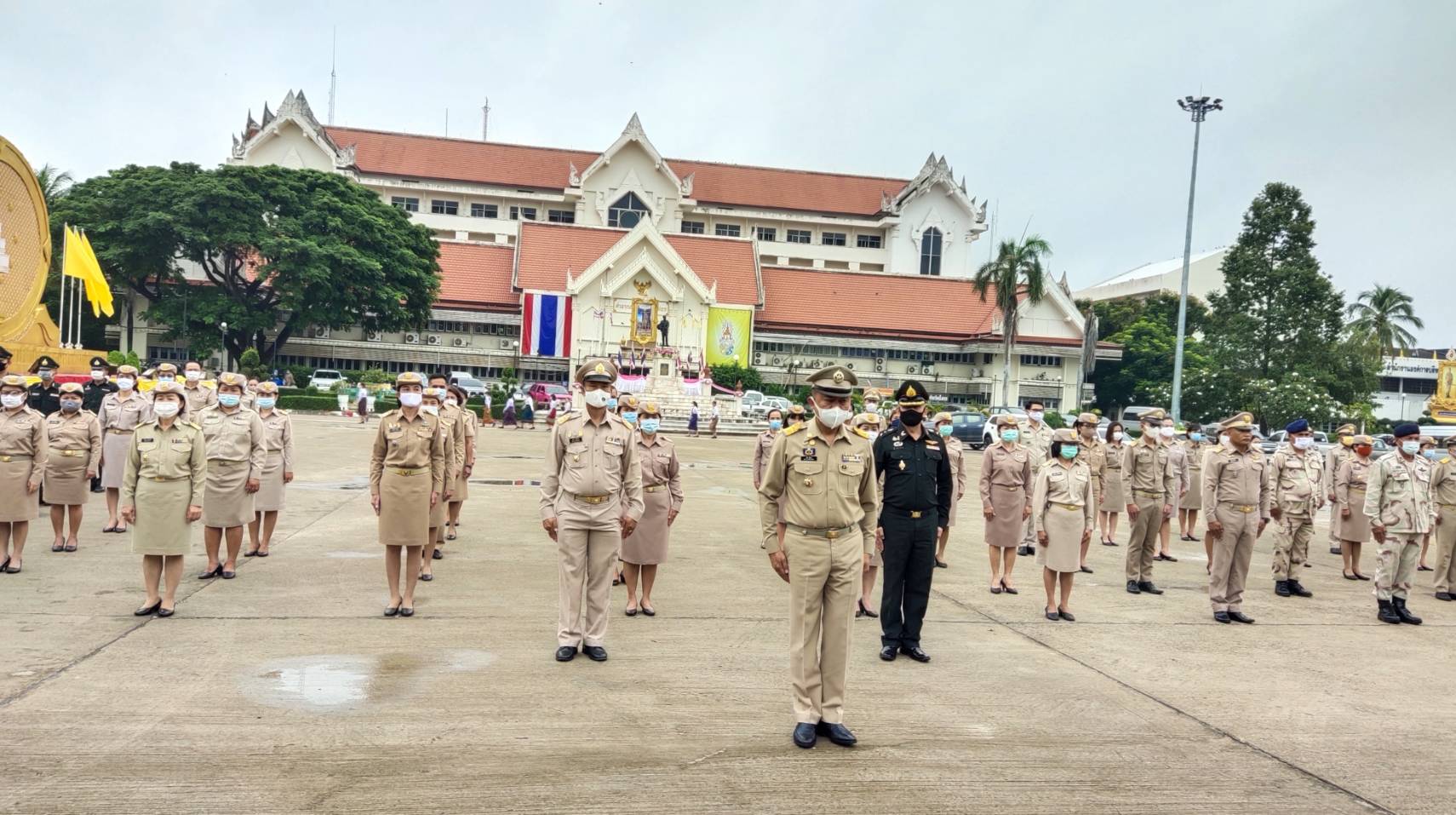 พช.ยโสธร ร่วมกิจกรรมเทิดทูนสถาบันหลักสำคัญของชาติ จังหวัดยโสธร
