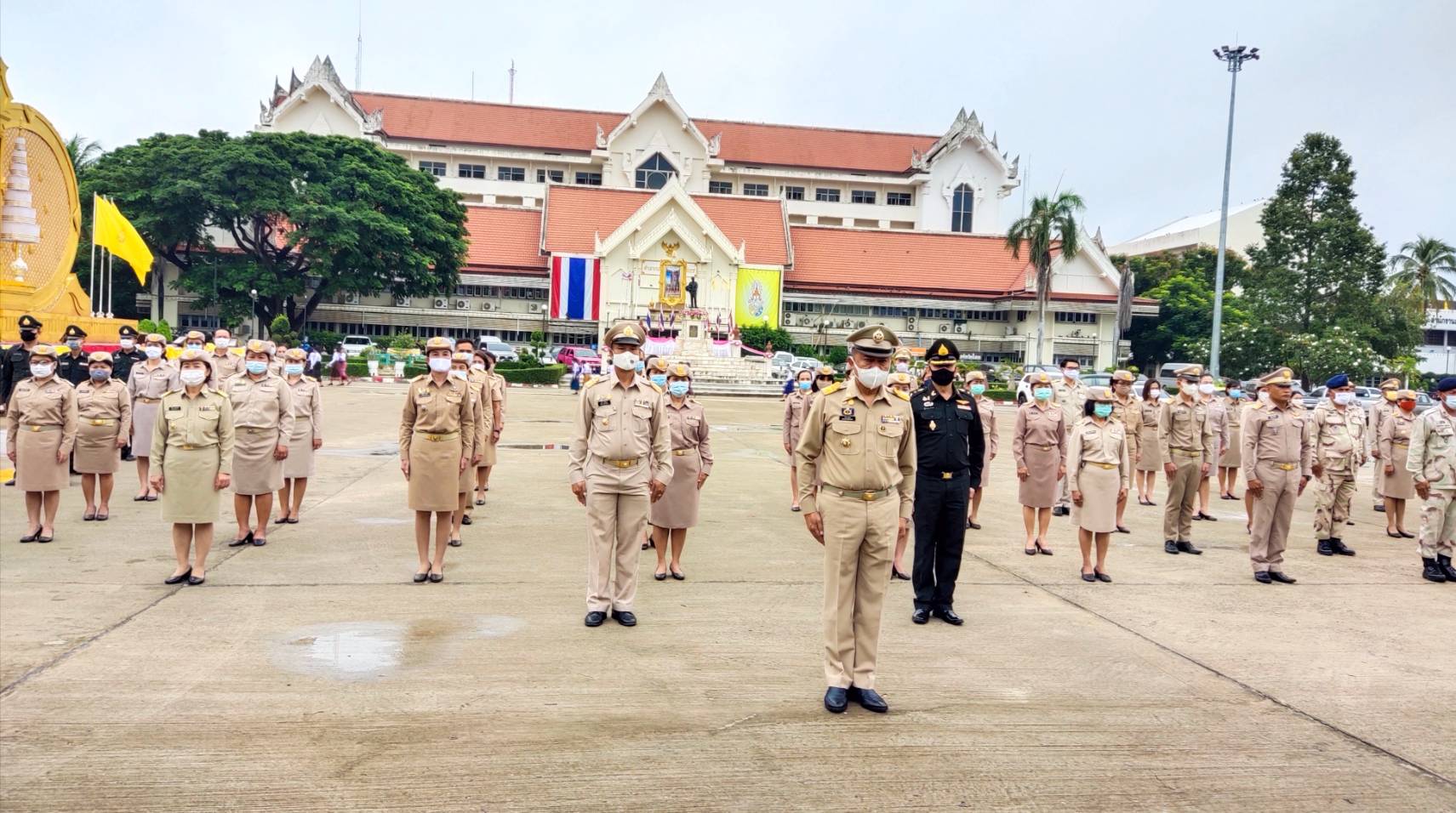 พช.ยโสธร ร่วมกิจกรรมเทิดทูนสถาบันหลักสำคัญของชาติ จังหวัดยโสธร