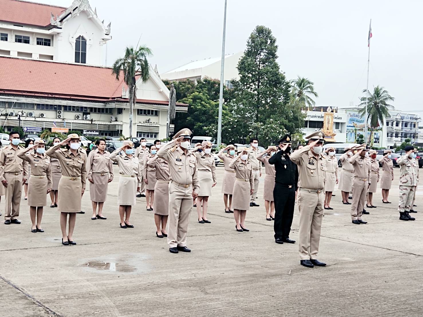 พช.ยโสธร ร่วมกิจกรรมเทิดทูนสถาบันหลักสำคัญของชาติ จังหวัดยโสธร