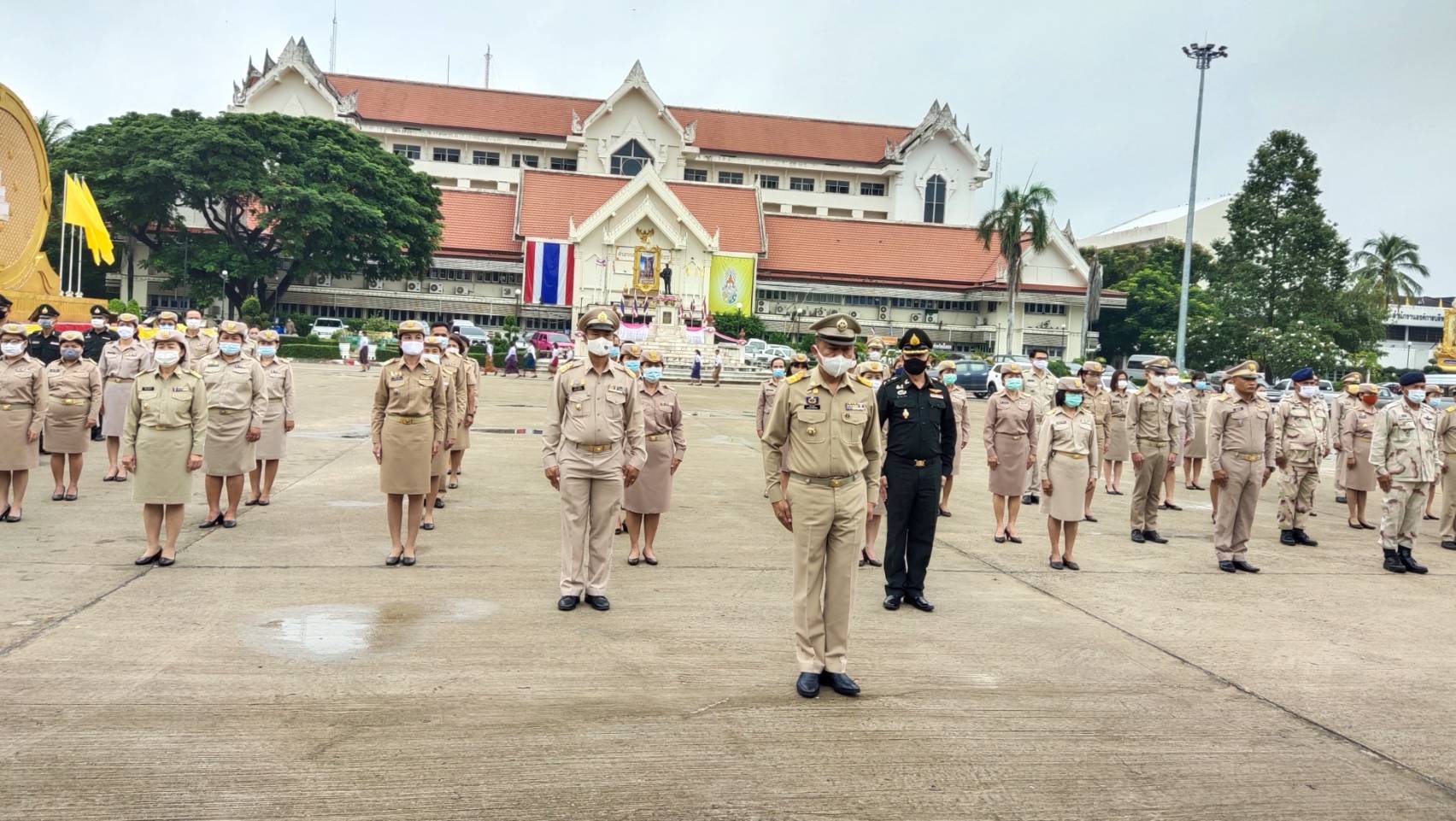 พช.ยโสธร ร่วมกิจกรรมเทิดทูนสถาบันหลักสำคัญของชาติ จังหวัดยโสธร