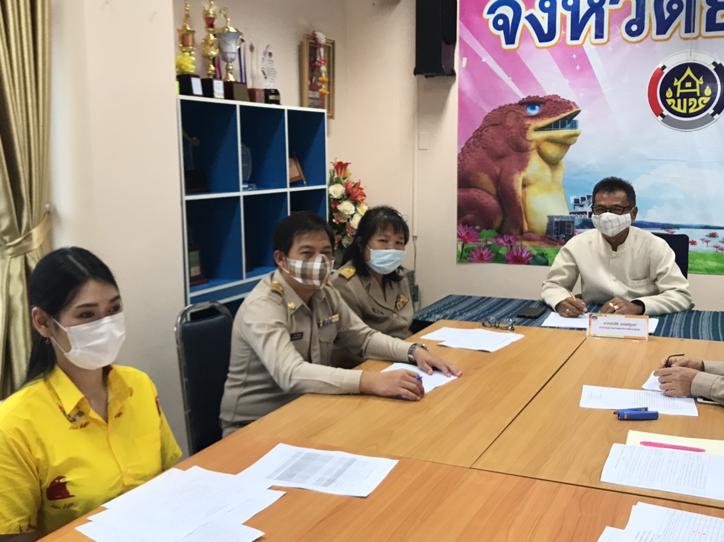 พช.ยโสธร ประชุมนักการตลาดรุ่นใหม่ สำนักงานพัฒนาชุมชน จังหวัดยโสธร ประจำปี 2564 ครั้งที่ 1/2564