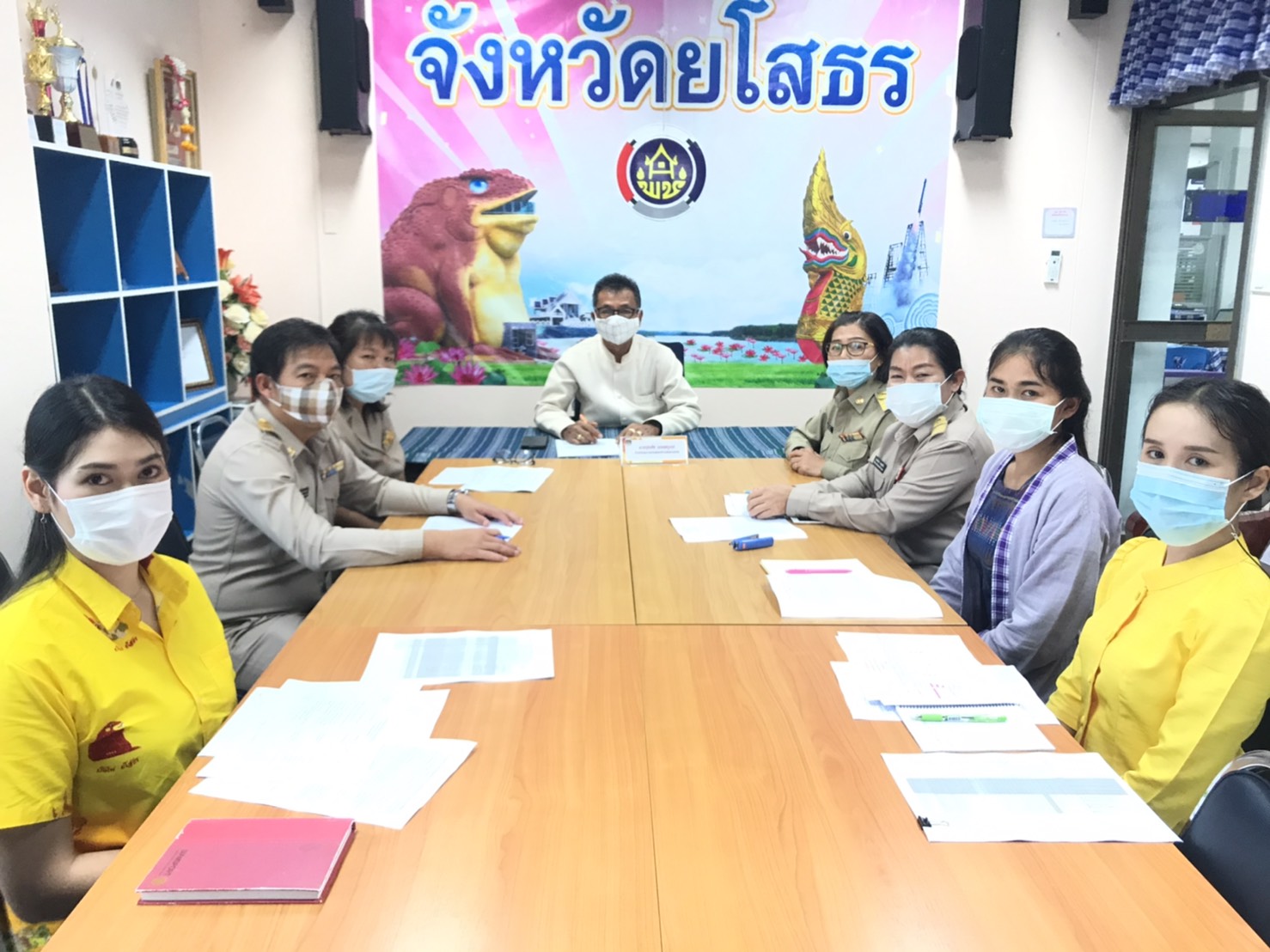 พช.ยโสธร ประชุมนักการตลาดรุ่นใหม่ สำนักงานพัฒนาชุมชน จังหวัดยโสธร ประจำปี 2564 ครั้งที่ 1/2564