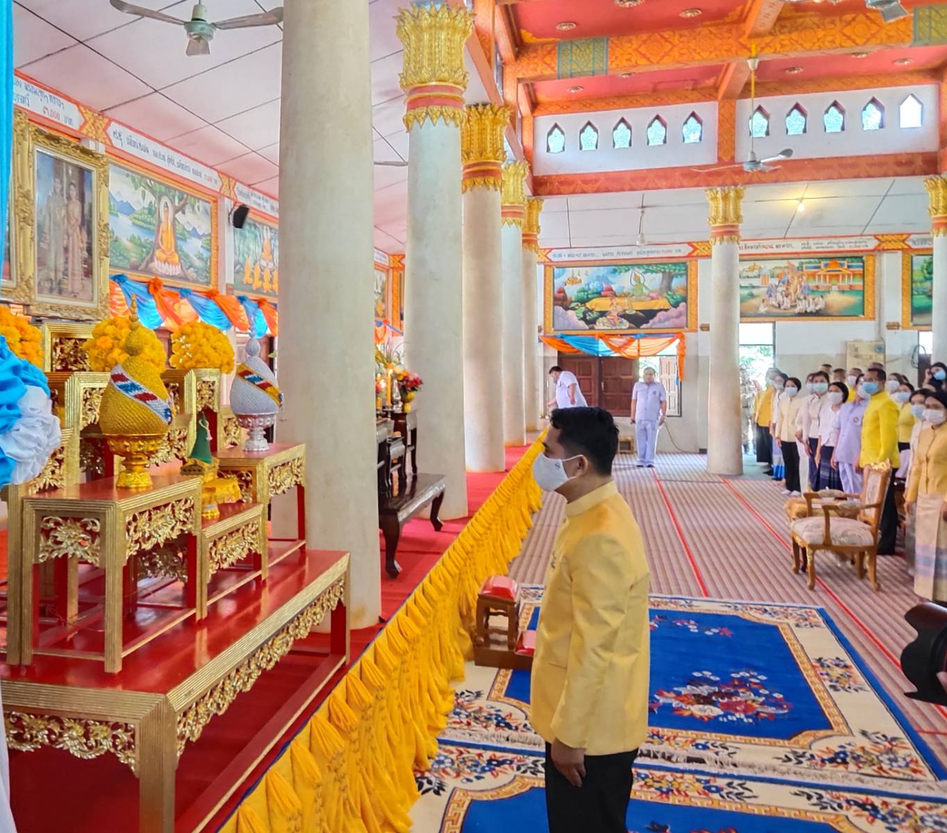 พช.ยโสธร ร่วมพิธีเจริญพระพุทธมนต์ถวายพระพรชัยมงคลแด่ สมเด็จพระนางเจ้าสิริกิต์ พระบรมราชินีนาถ พระบรมราชชนนีพันปีหลวง พระบาทสมเด็จพระวชิรเกล้าเจ้าอยู่หัว และสมเด็จพระนางเจ้าฯ พระบรมราชินี และเพื่อความเป็นสิริมงคลให้กับแผ่นดินและปวงชนชาวไทยทุกหมู่เหล่าในโอกาสวันชาติ และวันพ่อแห่งชาติ 5 ธันวาคม 2563