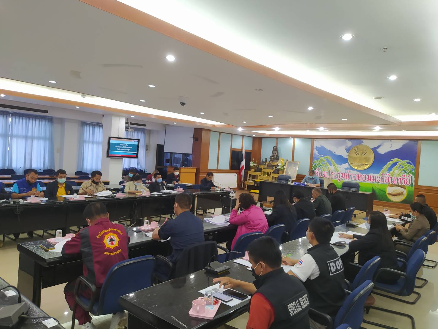 พช.ยโสธร ร่วมประชุมคณะทำงานโต๊ะข่าวเพื่อเฝ้าระวังปัญหา ยาเสพติดระดับพื้นที่จังหวัดยโสธร ครั้งที่ 3/2564