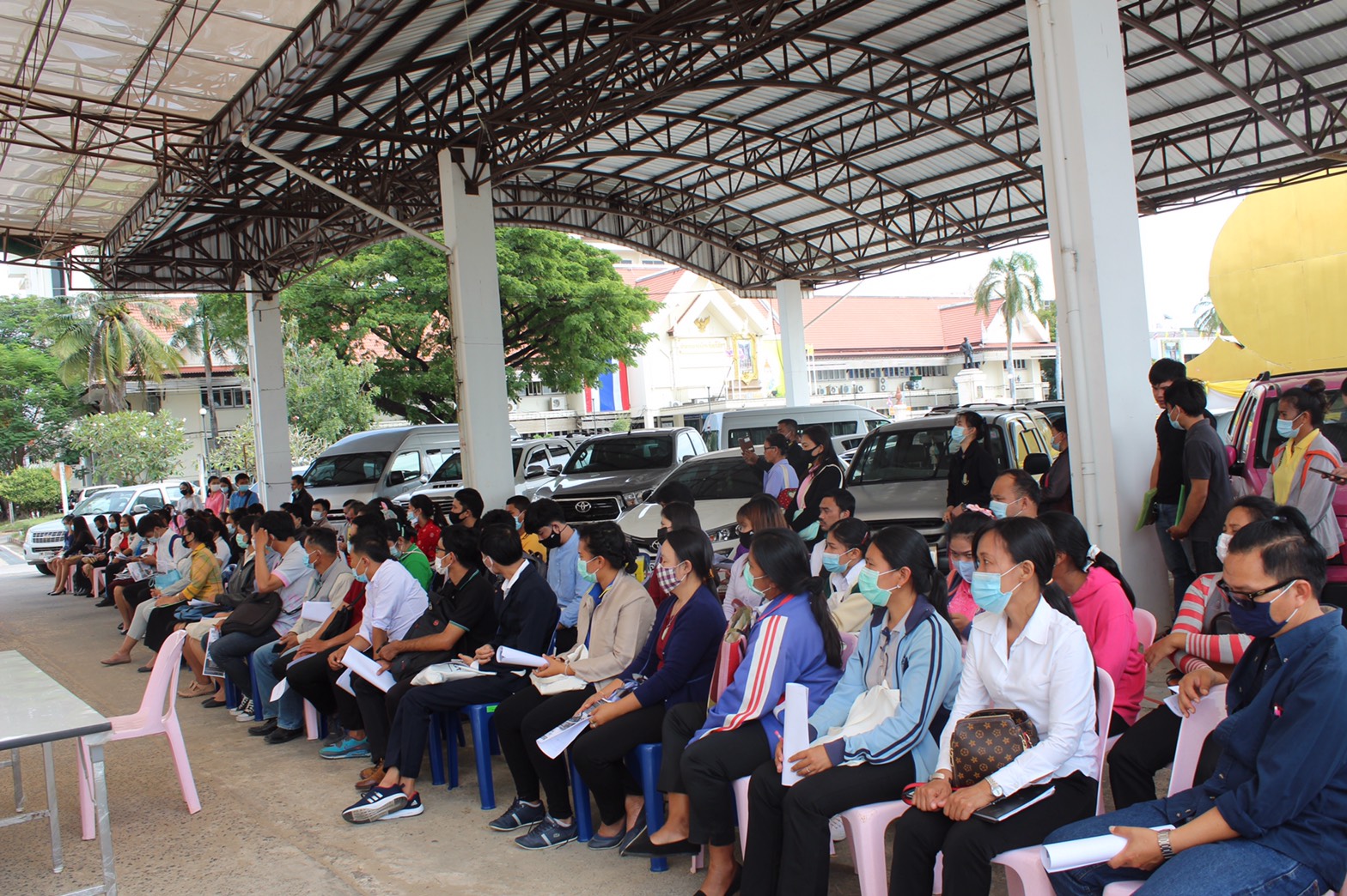 พช.ยโสธร ปฐมนิเทศลูกจ้างเหมาบริการ ปฎิบัติภารกิจตามโครงการพัฒนาพื้นที่ต้นแบบ การพัฒนาคุณภาพชีวิตตามหลักทฤษฎีใหม่  ประยุกต์สู่ “ โคก หนองนา โมเดล ”