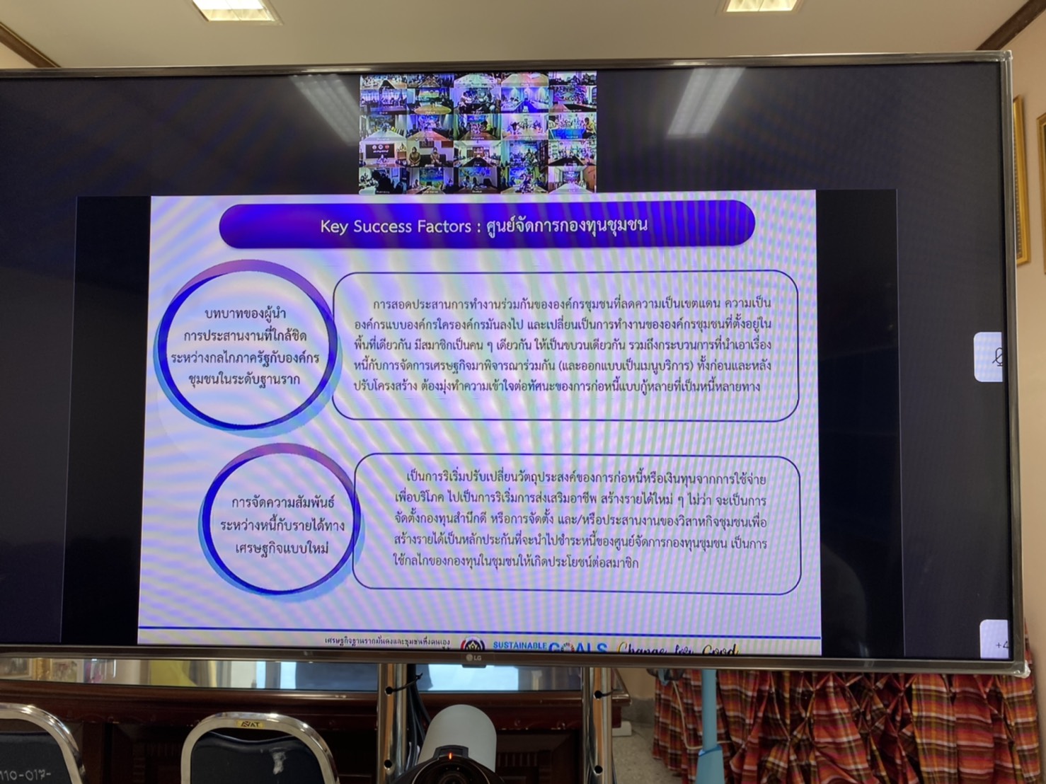 พช.ยโสธร ร่วมประชุมรับฟังการซักซ้อมแนวทางการขับเคลื่อนกองทุนแม่ของแผ่นดิน ประจำปี 2564