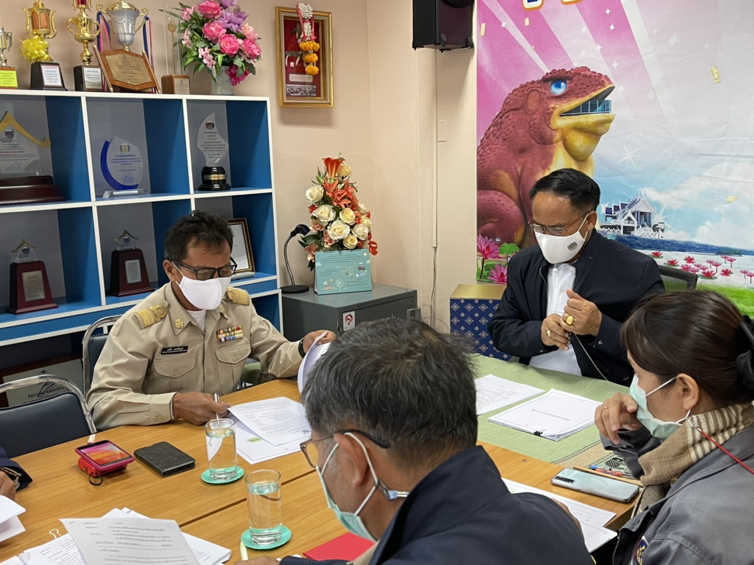 พช.ยโสธร ประชุมคณะกรรมการบริหารงานบุคคล สำนักงานพัฒนาชุมชนจังหวัดยโสธร ครั้งที่ 1/2564