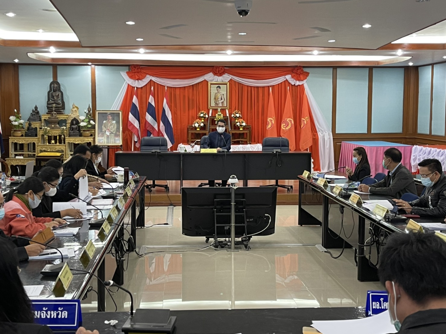 พช.ยโสธร ร่วมประชุมและชี้แจงผลการเร่งรัดติดตาม การใช้จ่ายเงินงบประมาณรายจ่าย ปี 2564