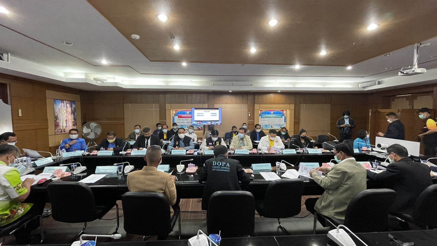 พจ.ยโสธร รับฟังการประชุมชี้แจงข้อราชการสำคัญ  ผ่านระบบวีดิทัศน์ทางไกล (VCS)