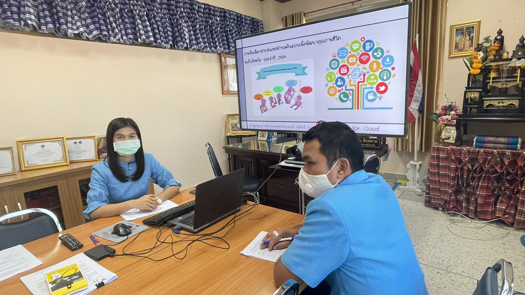 พช.ยโสธร ประชุมคัดเลือกสารสนเทศตำบลต้นแบบ เพื่อพัฒนาคุณภาพชีวิตระดับจังหวัด ประจำปี 2564