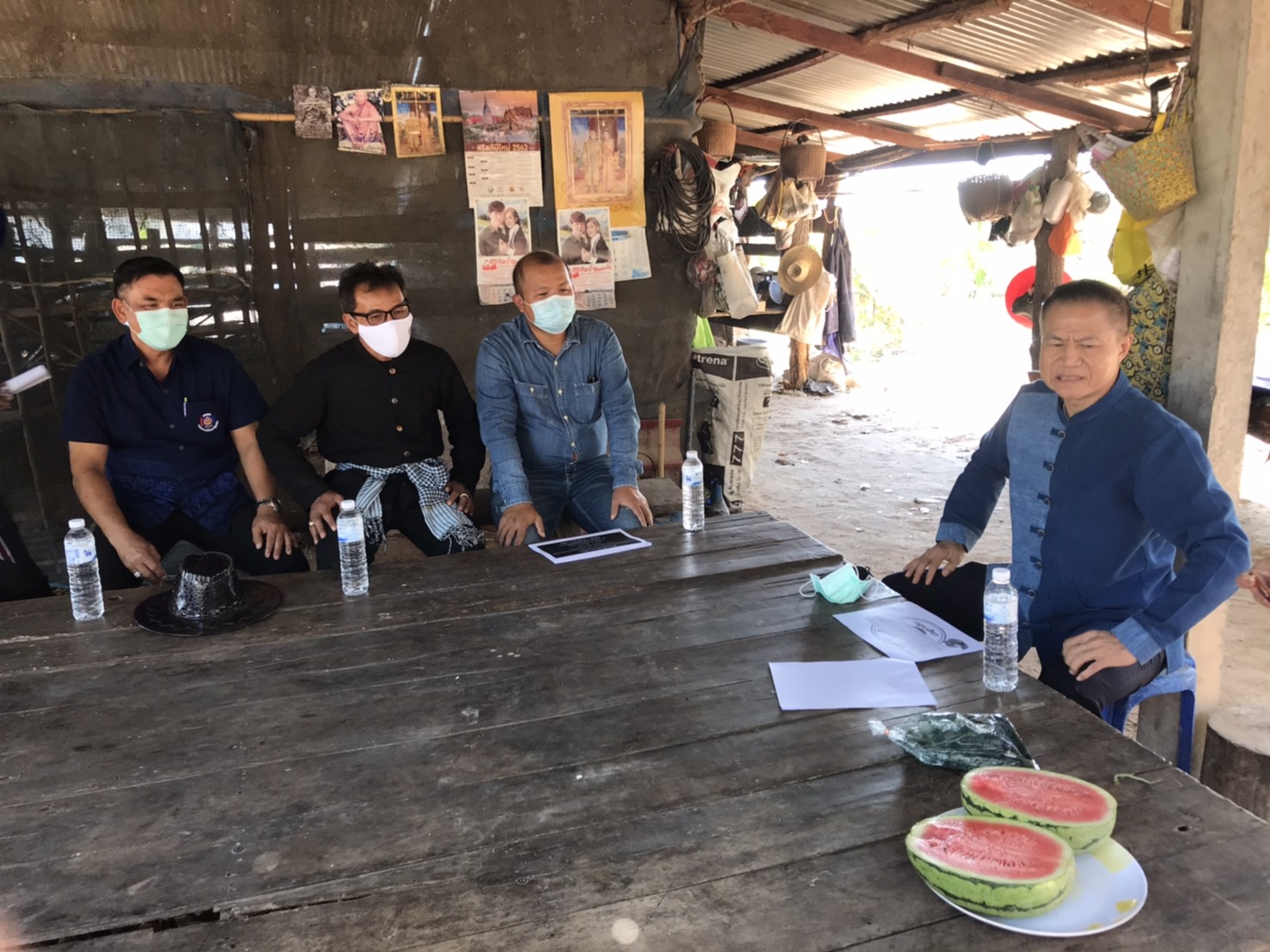 นายสันติ เหล่าบุญเสงี่ยม  ผู้ตรวจราชการกระทรวงมหาดไทย  เขตตรวจราชการที่ 14 และ พช.ยโสธร ลงพื้นที่เยี่ยมชมกลุ่มเกษตรกรรมยั่งยืนบ้านเหล่าฝ้าย