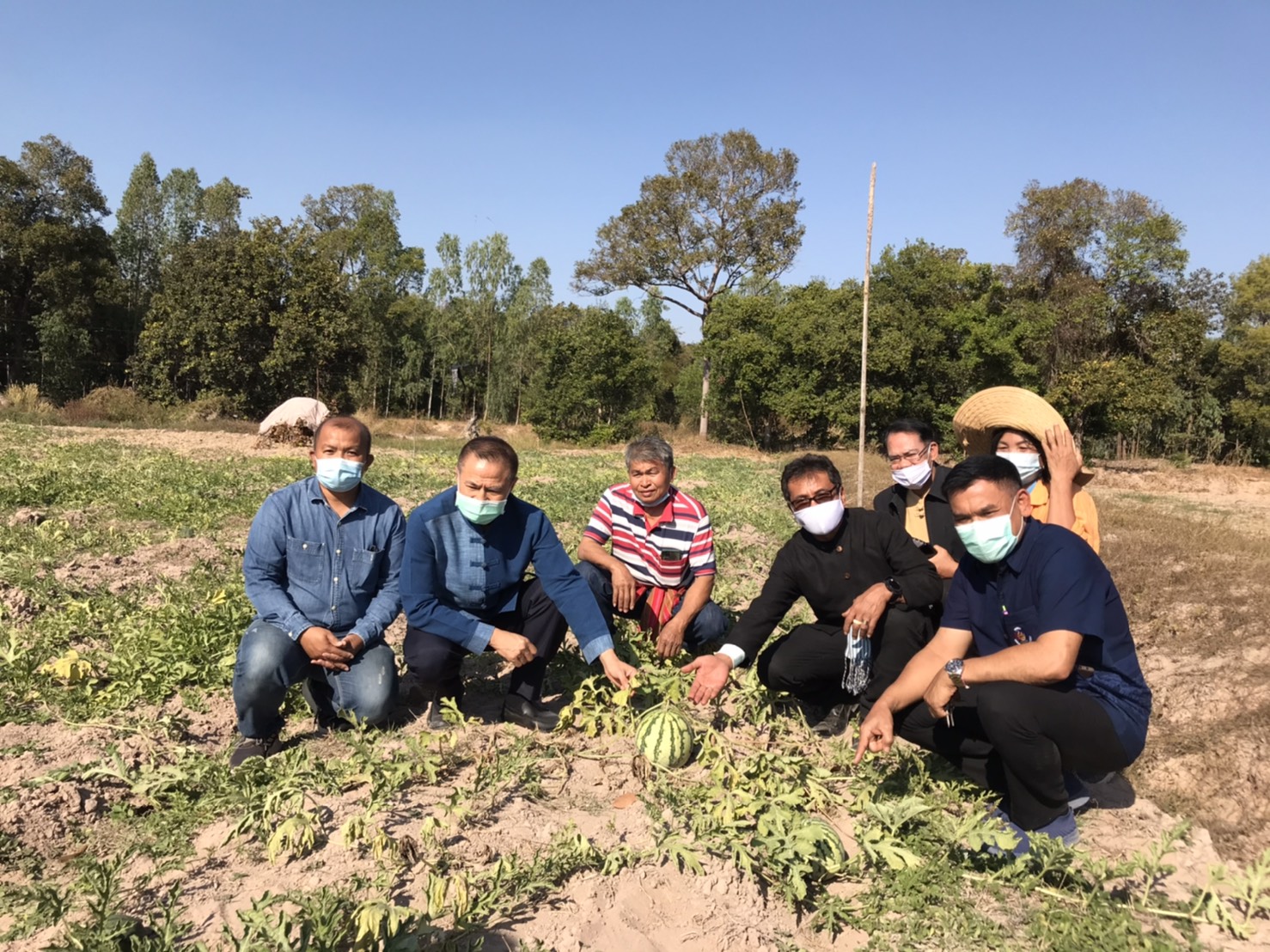 นายสันติ เหล่าบุญเสงี่ยม  ผู้ตรวจราชการกระทรวงมหาดไทย  เขตตรวจราชการที่ 14 และ พช.ยโสธร ลงพื้นที่เยี่ยมชมกลุ่มเกษตรกรรมยั่งยืนบ้านเหล่าฝ้าย