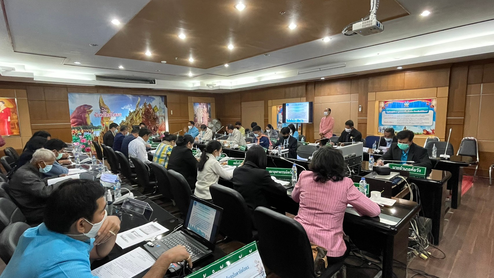 พช.ยโสธร  ประชุมคณะกรรมการประสานและขับเคลื่อนนโยบายสานพลังประชารัฐประจำจังหวัด (คสป.) จังหวัดยโสธร ครั้งที่ 1/2564