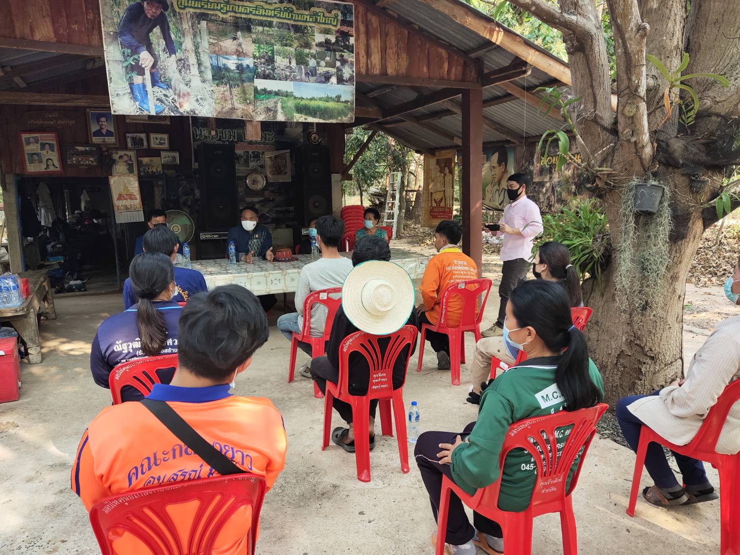 พช.ยโสธร ติดตามการดำเนินงานโครงการพัฒนาพื้นที่ต้นแบบ การพัฒนาคุณภาพชีวิตตามหลักทฤษฎีใหม่ ประยุกต์สู่ “โคก หนอง นา โมเดล” อำเภอมหาชนะชัย