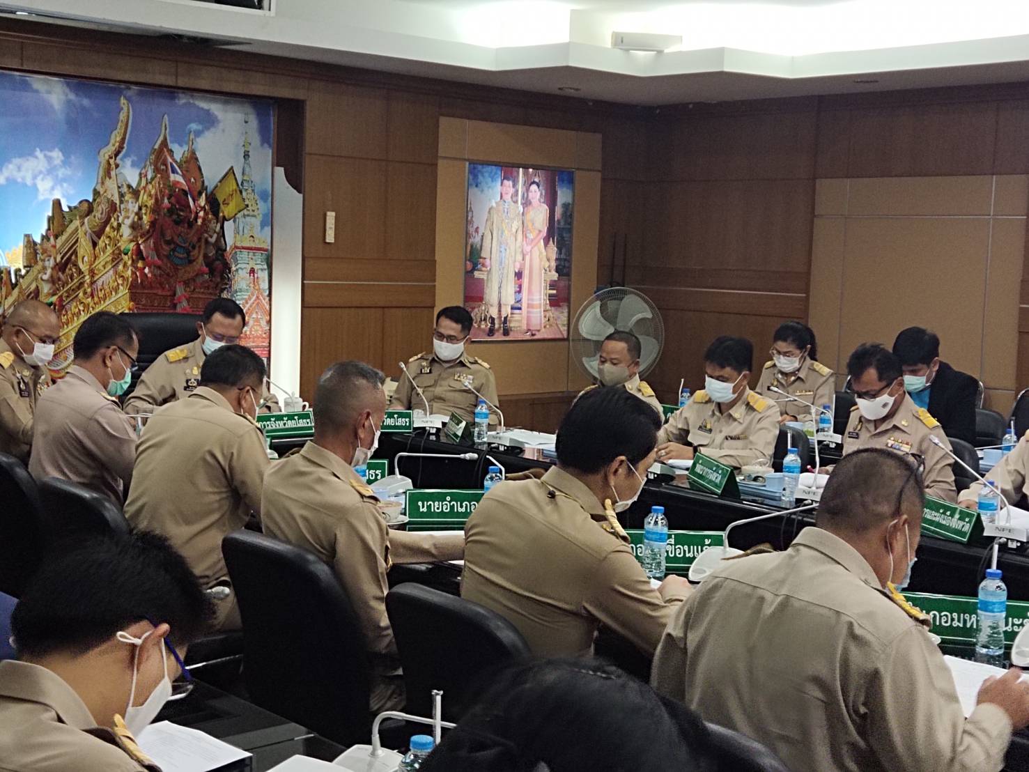 พช.ยโสธร ประชุมหัวหน้าส่วนราชการ หัวหน้าหน่วยงานรัฐวิสาหกิจ  ในสังกัดกระทรวงมหาดไทย และนายอำเภอ ประจำเดือน กุมภาพันธ์ 2564