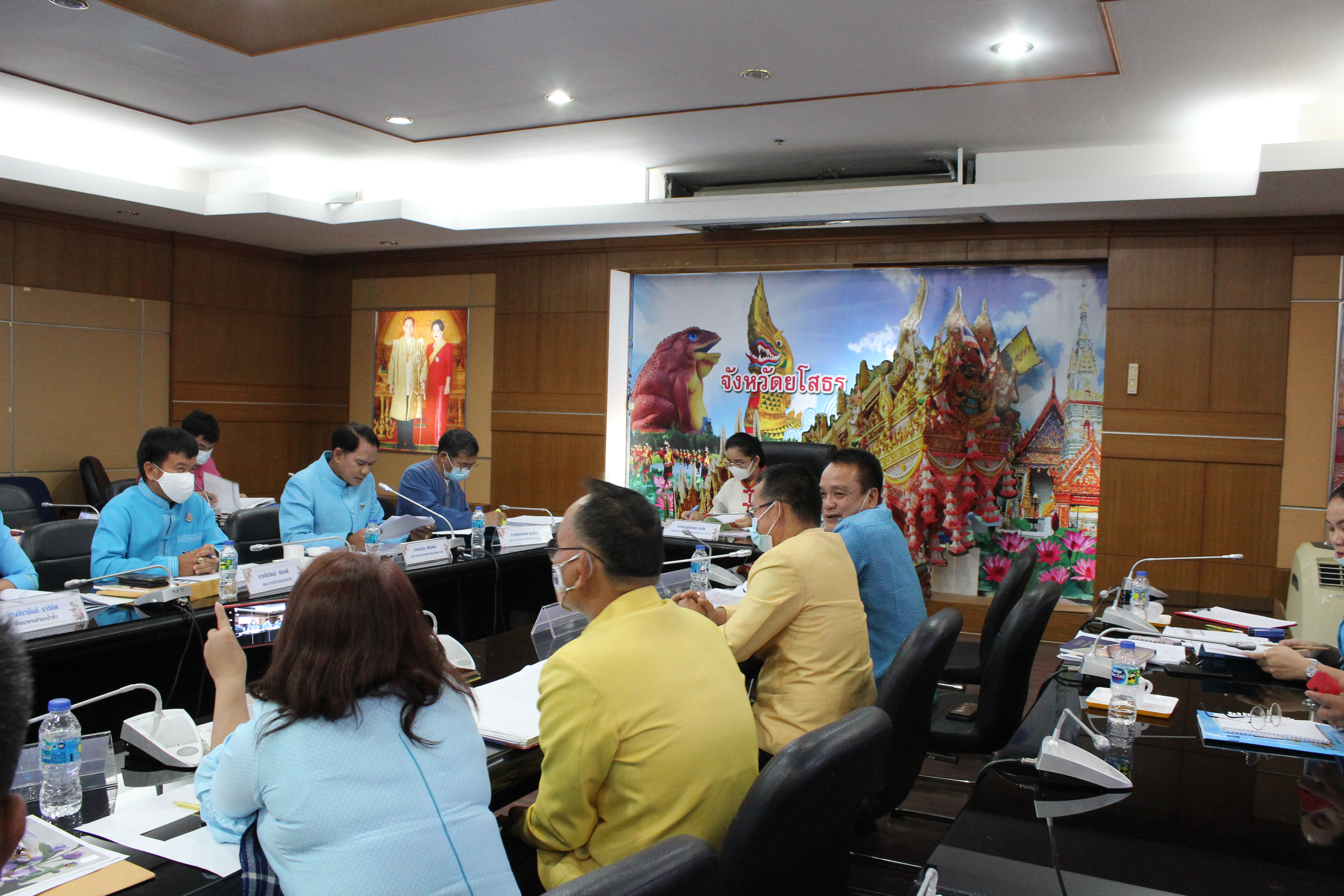 พช.ยโสธร..ร่วมประชุมเพื่อรับการตรวจราชการของผู้ตรวจราชการกรมการพัฒนาชุมชน ประจำเดือนกุมภาพันธ์ 2564 