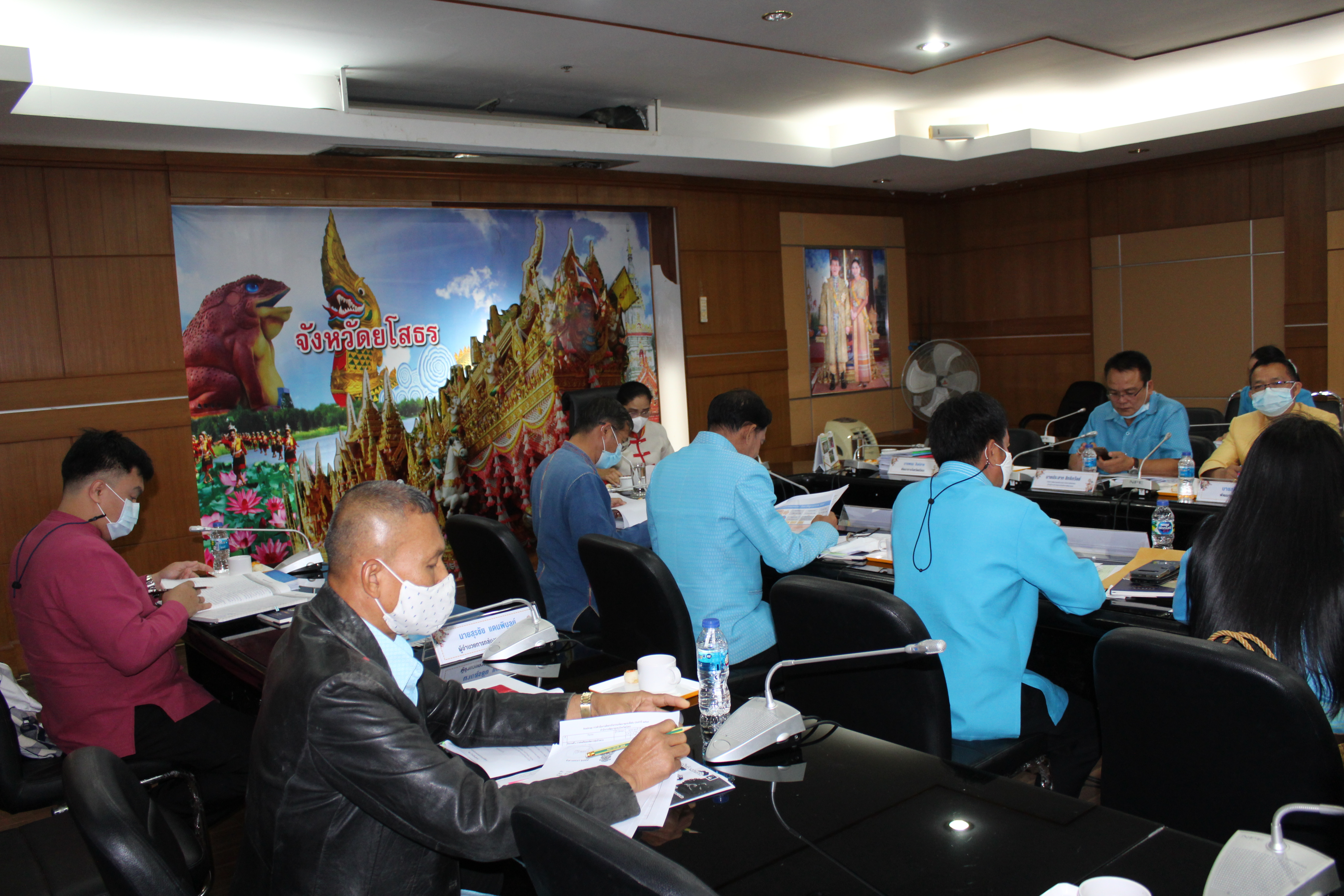 พช.ยโสธร..ร่วมประชุมเพื่อรับการตรวจราชการของผู้ตรวจราชการกรมการพัฒนาชุมชน ประจำเดือนกุมภาพันธ์ 2564 