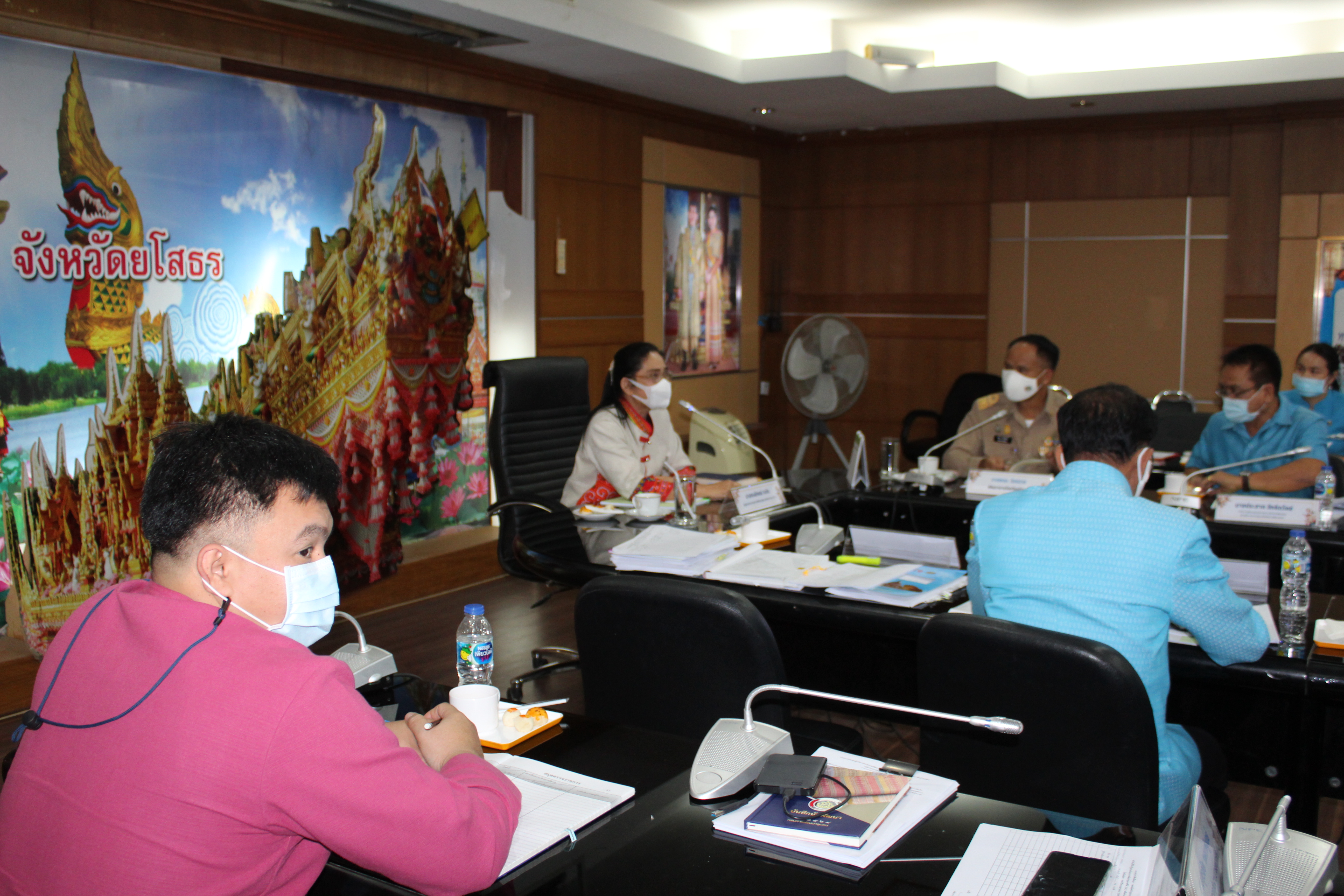 พช.ยโสธร..ร่วมประชุมเพื่อรับการตรวจราชการของผู้ตรวจราชการกรมการพัฒนาชุมชน ประจำเดือนกุมภาพันธ์ 2564 