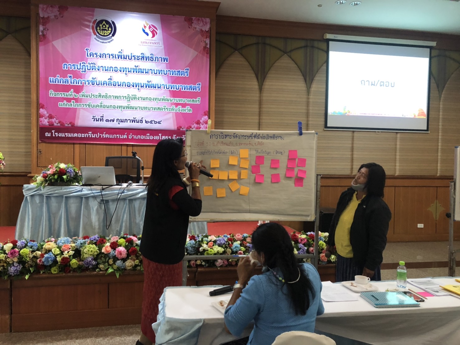 พช.ยโสธร จัดอบรมโครงการเพิ่มประสิทธิภาพการปฏิบัติงานกองทุนพัฒนาบทบาทสตรี แก่กลไกการขับเคลื่อนกองทุนพัฒนาบทบาทสตรี  กิจกรรมที่ 2 เพิ่มประสิทธิภาพการปฏิบัติงานกองทุน พัฒนาบทบาทสตรีแก่กลไกการขับเคลื่อนกองทุนพัฒนาบทบาทสตรีระดับจังหวัด