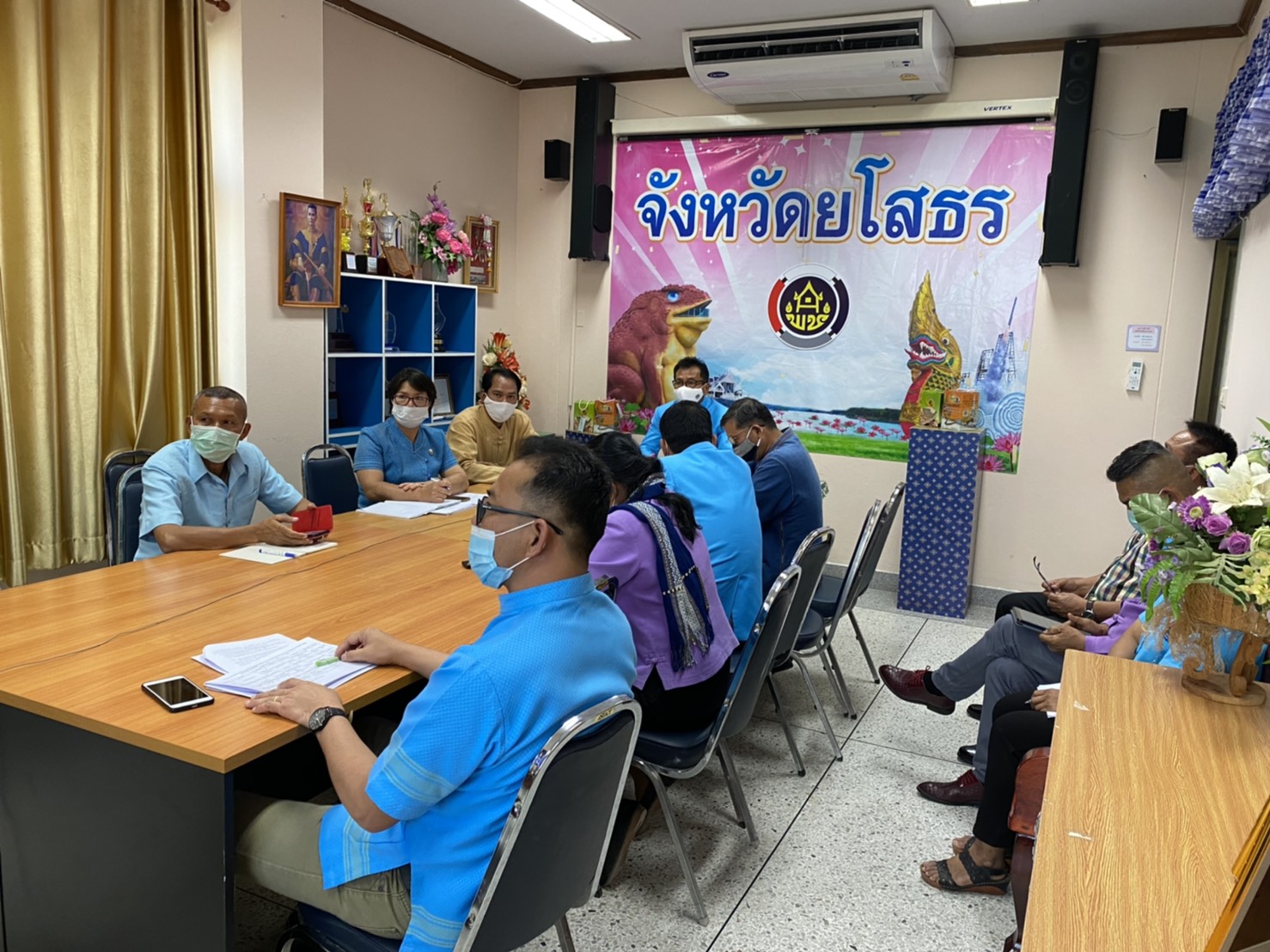 พช.ยโสธร ร่วมรับฟังการประชุมกรมการพัฒนาชุมชน ครั้งที่ 2/2564 ผ่านระบบวีดีทัศน์ทางไกล Video Conference 