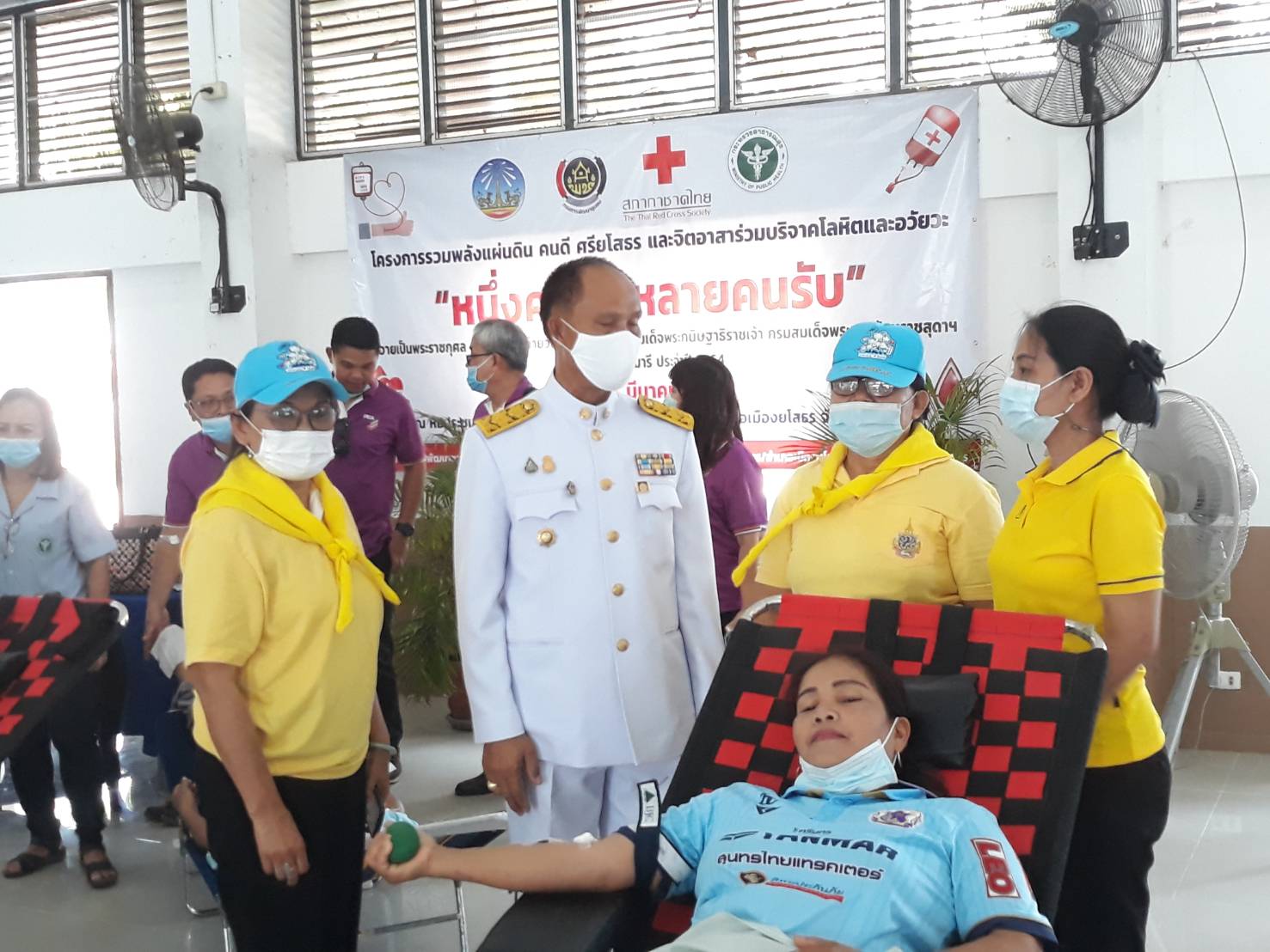 พช. ยโสธร เป็นเจ้าภาพร่วมโครงการรวมพลังแผ่นดิน คนดี ศรียโสธร และจิตอาสาร่วมบริจาคโลหิตและอวัยวะ “หนึ่งคนให้  	หลายคนรับ” ถวายเป็นพระราชกุศล เนื่องในวันคล้ายวันพระราชสมภพ สมเด็จพระกนิษฐาธิราชเจ้ากรมสมเด็จพระเทพรัตนราชสุดาฯ สยามบรมราชกุมารี ประจำปี 2564