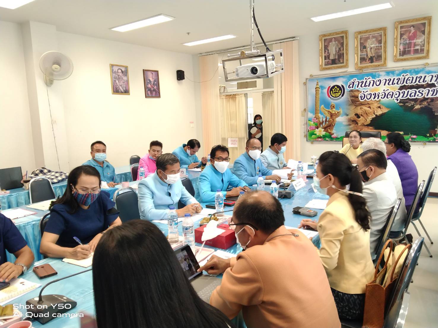 พช.ยโสธร ร่วมประชุมตรวจติดตามผลการดำเนินงานของหน่วยรับตรวจรายไตรมาส ครั้งที่ 2/2564 เขตตรวจราชการที่ 14 (จังหวัดอำนาจเจริญ ศรีสะเกษ ยโสธร และอุบลราชธานี) (จังหวัดอำนาจเจริญ ศรีสะเกษ ยโสธร และอุบลราชธานี)
