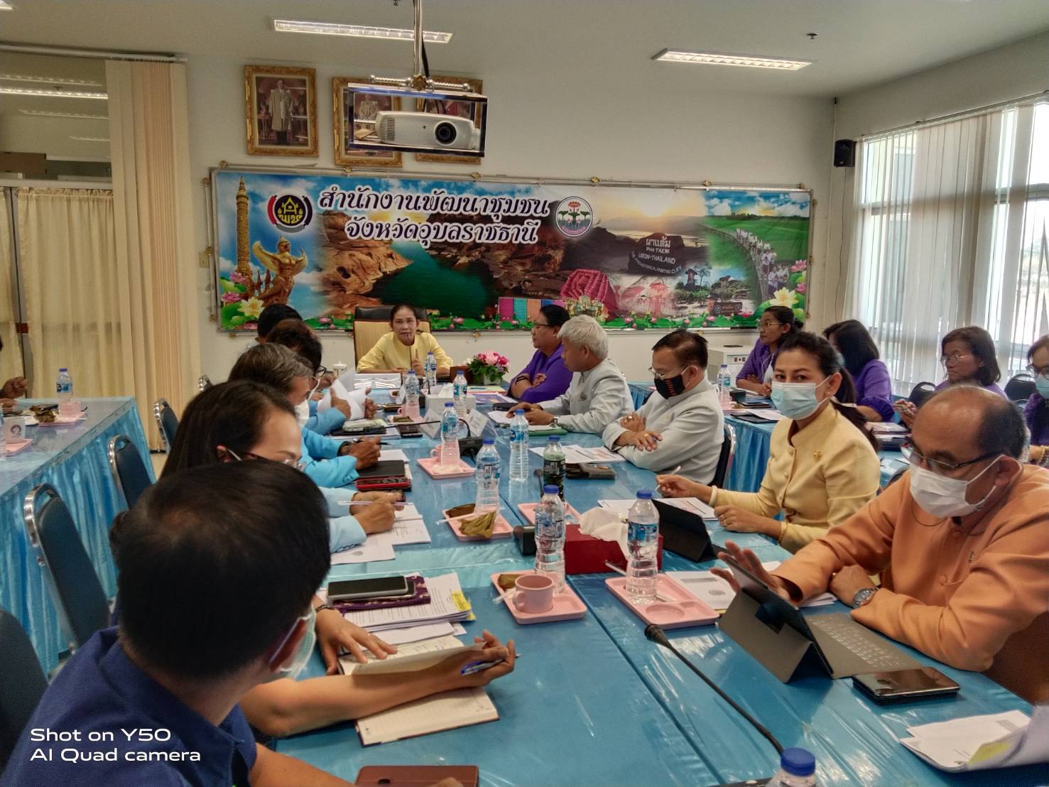 พช.ยโสธร ร่วมประชุมตรวจติดตามผลการดำเนินงานของหน่วยรับตรวจรายไตรมาส ครั้งที่ 2/2564 เขตตรวจราชการที่ 14 (จังหวัดอำนาจเจริญ ศรีสะเกษ ยโสธร และอุบลราชธานี) (จังหวัดอำนาจเจริญ ศรีสะเกษ ยโสธร และอุบลราชธานี)