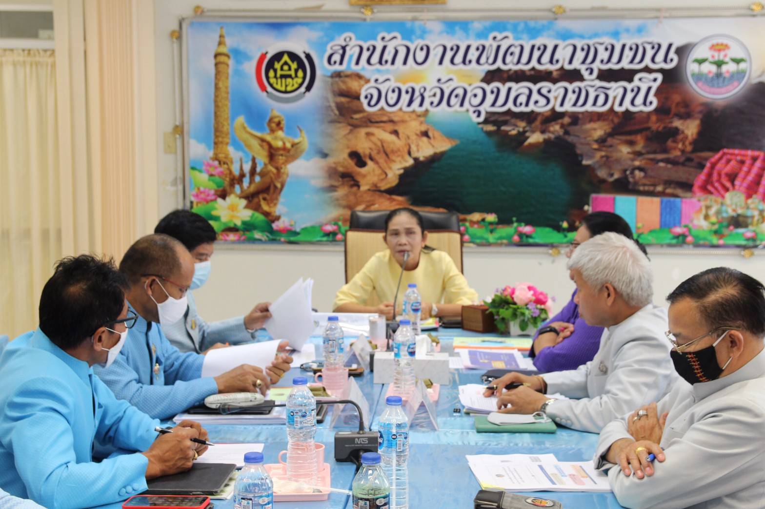 พช.ยโสธร ร่วมประชุมตรวจติดตามผลการดำเนินงานของหน่วยรับตรวจรายไตรมาส ครั้งที่ 2/2564 เขตตรวจราชการที่ 14 (จังหวัดอำนาจเจริญ ศรีสะเกษ ยโสธร และอุบลราชธานี) (จังหวัดอำนาจเจริญ ศรีสะเกษ ยโสธร และอุบลราชธานี)