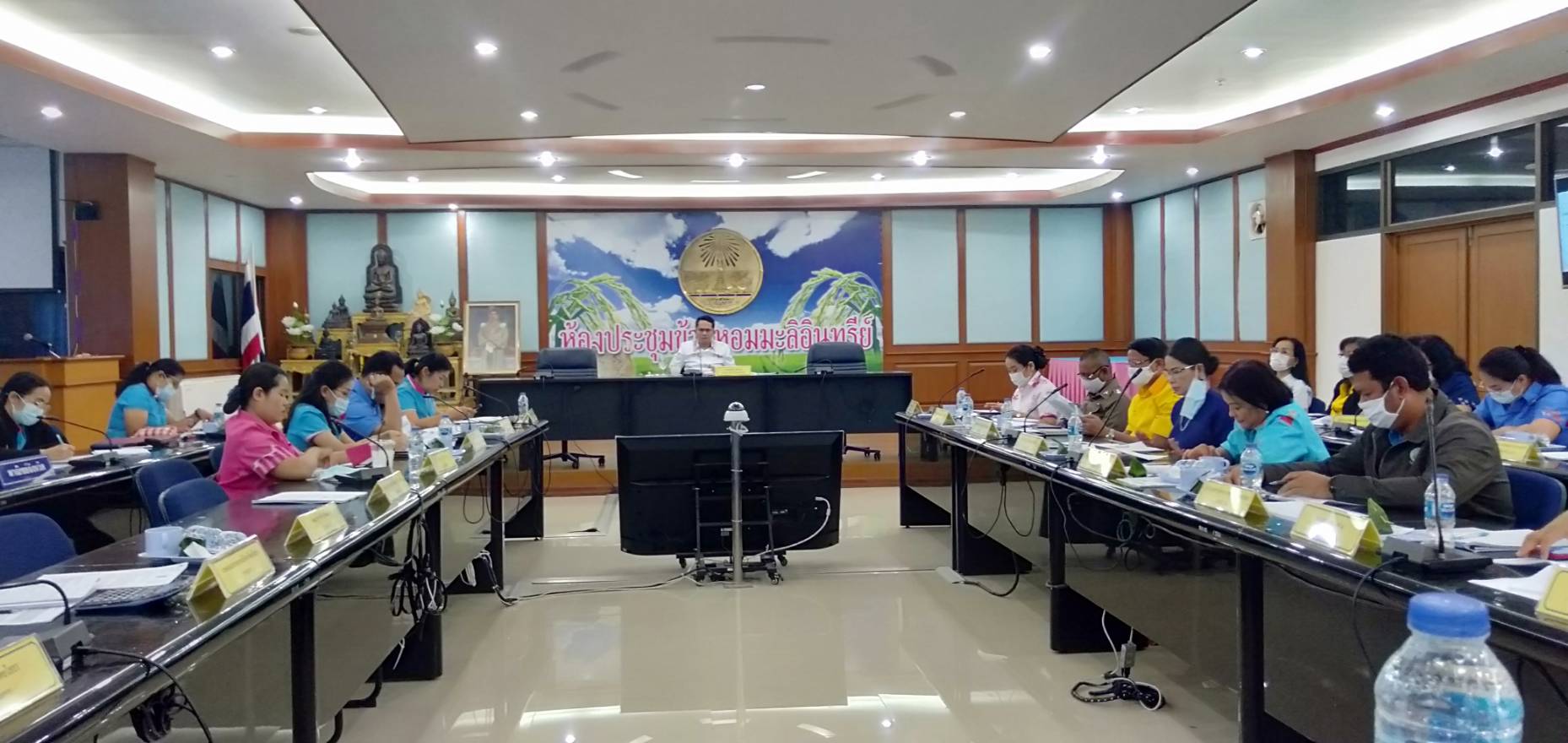 พช.ยโสธร ร่วมประชุมและชี้แจงผลการเร่งรัดติดตามการใช้จ่ายเงินงบประมาณรายจ่าย ประจำปี 2564