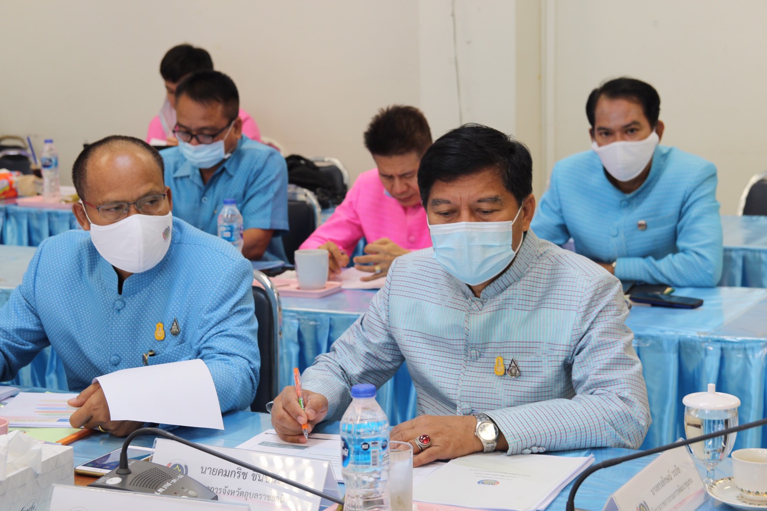 พช.ยโสธร ร่วมประชุมตรวจติดตามผลการดำเนินงานของหน่วยรับตรวจรายไตรมาส ครั้งที่ 2/2564 เขตตรวจราชการที่ 14 (จังหวัดอำนาจเจริญ ศรีสะเกษ ยโสธร และอุบลราชธานี) (จังหวัดอำนาจเจริญ ศรีสะเกษ ยโสธร และอุบลราชธานี)