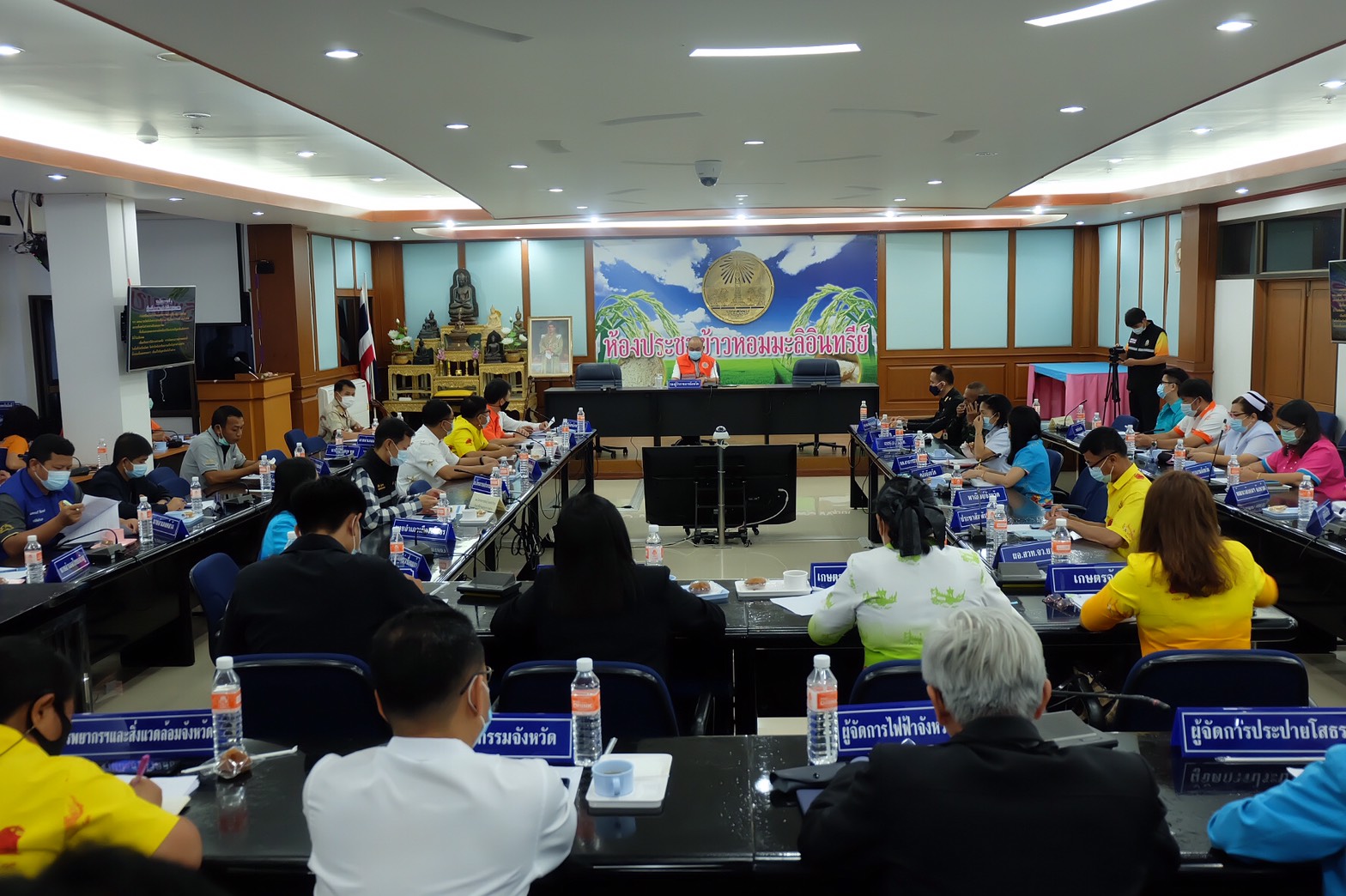 พช.ยโสธร ร่วมประชุมคณะกรรมการกองอำนวยการป้องกัน และบรรเทาสาธารณภัยจังหวัดยโสธร เพื่อเตรียมการป้องกันและ แก้ไขปัญหาภัยแล้ง ปี 2564