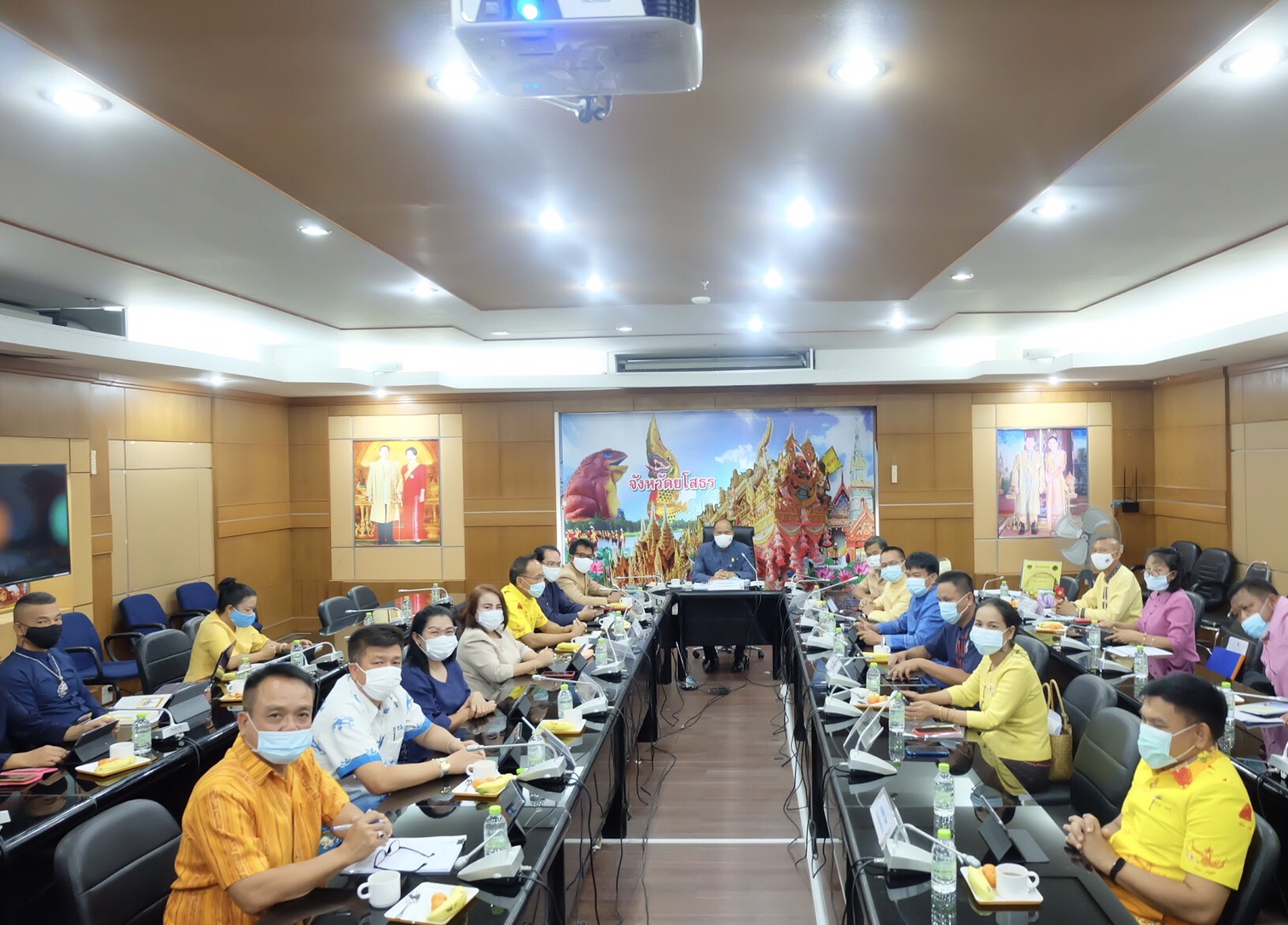 พช.ยโสธร  ประชุมผู้บริหารสำนักงานพัฒนาชุมชน จังหวัดยโสธร  ครั้งที่ 3/2564 ประจำเดือนมีนาคม 2564