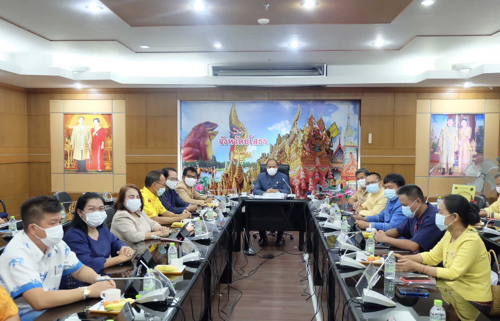 พช.ยโสธร  ประชุมผู้บริหารสำนักงานพัฒนาชุมชน จังหวัดยโสธร  ครั้งที่ 3/2564 ประจำเดือนมีนาคม 2564