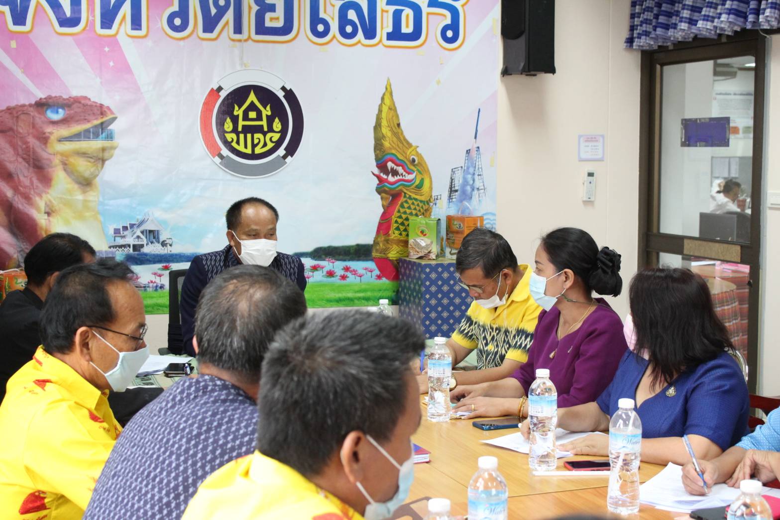 ??พช.ยโสธร  พัฒนาการจังหวัดยโสธร ประชุม Morning Brief