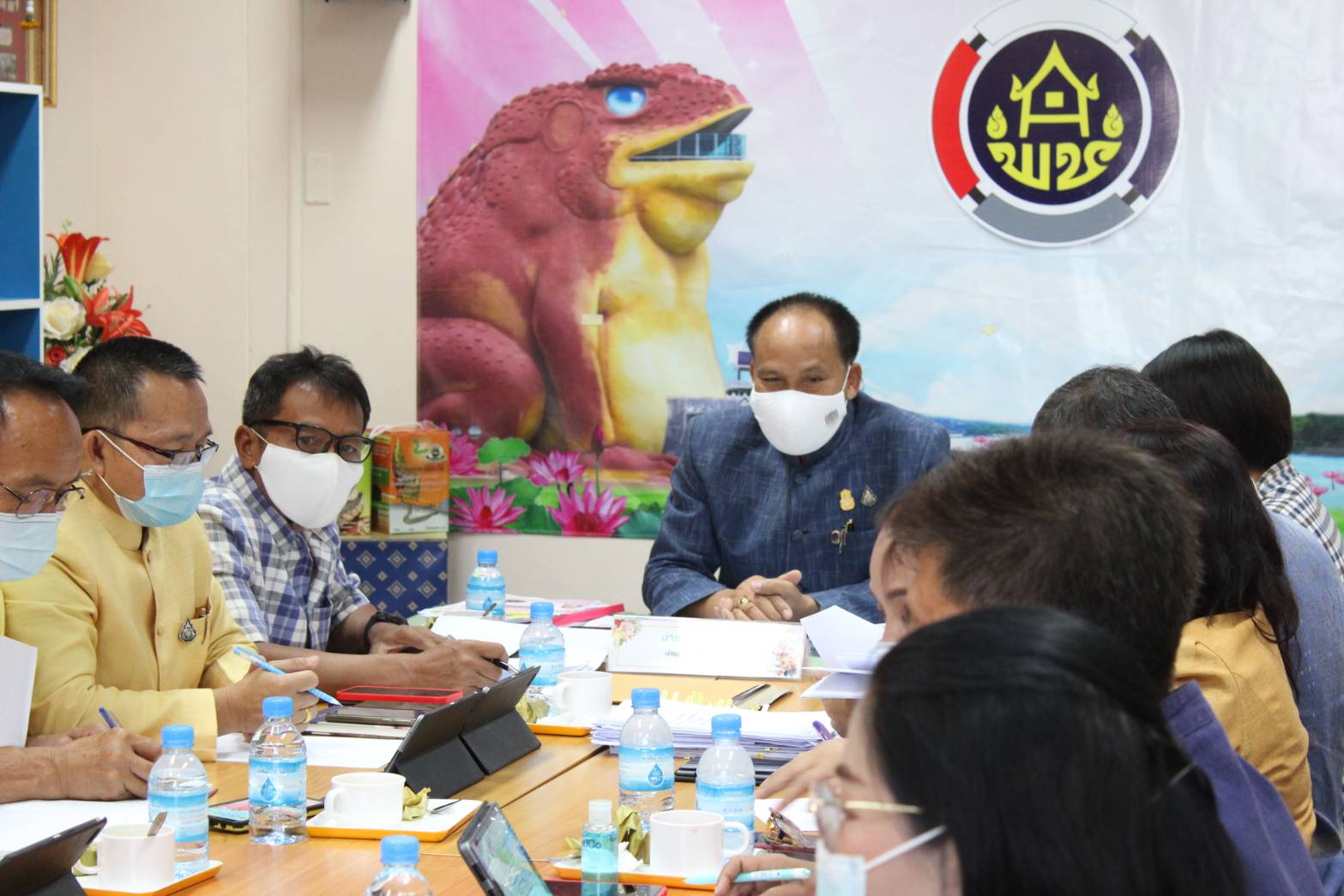 พช.ยโสธร  ประชุมผู้บริหารสำนักงานพัฒนาชุมชนจังหวัดยโสธร ครั้งที่ 4 /2564 ประจำเดือนเมษายน 2564