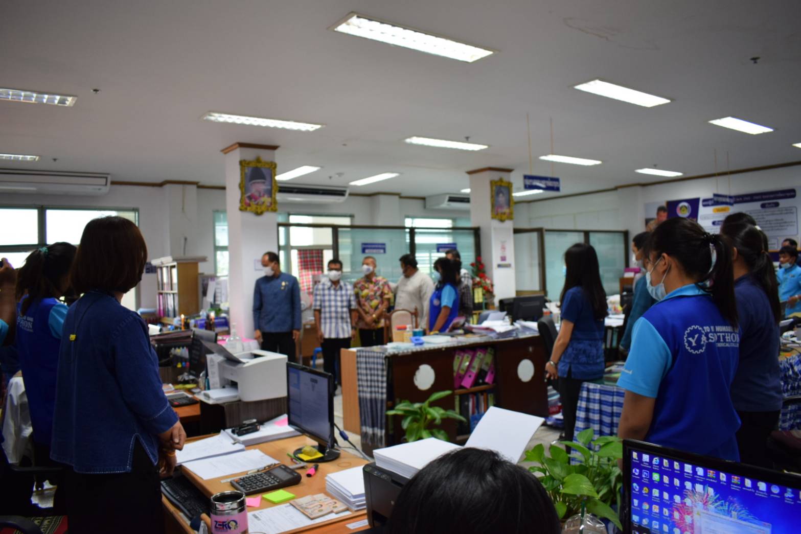 พัฒนาการจังหวัดยโสธร นำทีมพัฒนาชุมชน สืบสานคุณค่าทางวัฒนธรรมเนื่องในประเพณีสงกรานต์ ประจำปีพุทธศักราช 2564 ภายในกรอบแนวคิดสงกรานต์วิถีใหม่ สืบสานวัฒนธรรมไทย