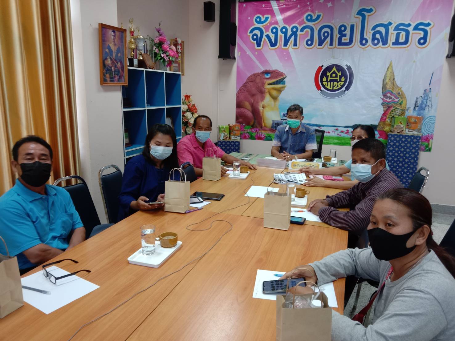 ร่วมรับฟังประชุมเชิงปฏิบัติการพัฒนาศักยภาพการจัดกิจกรรมส่งเสริมการเรียนที่นักท่องเที่ยวลงมือปฏิบัติ  ผ่านระบบวีดีทัศน์ทางไกล (Video Conference) จากกรมการพัฒนาชุมชน