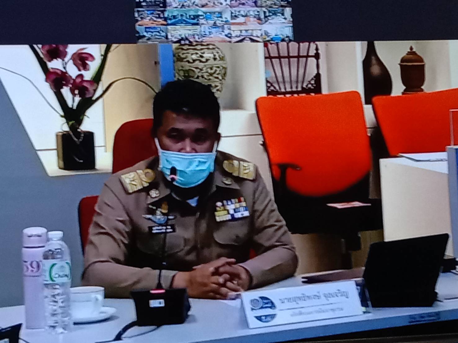 พช.ยโสธร  รับฟังการประชุมกรมการพัฒนาชุมชน ครั้งที่ 5/2564  ผ่านระบบววีดิทัศน์ทางไกล    (Video Conference)